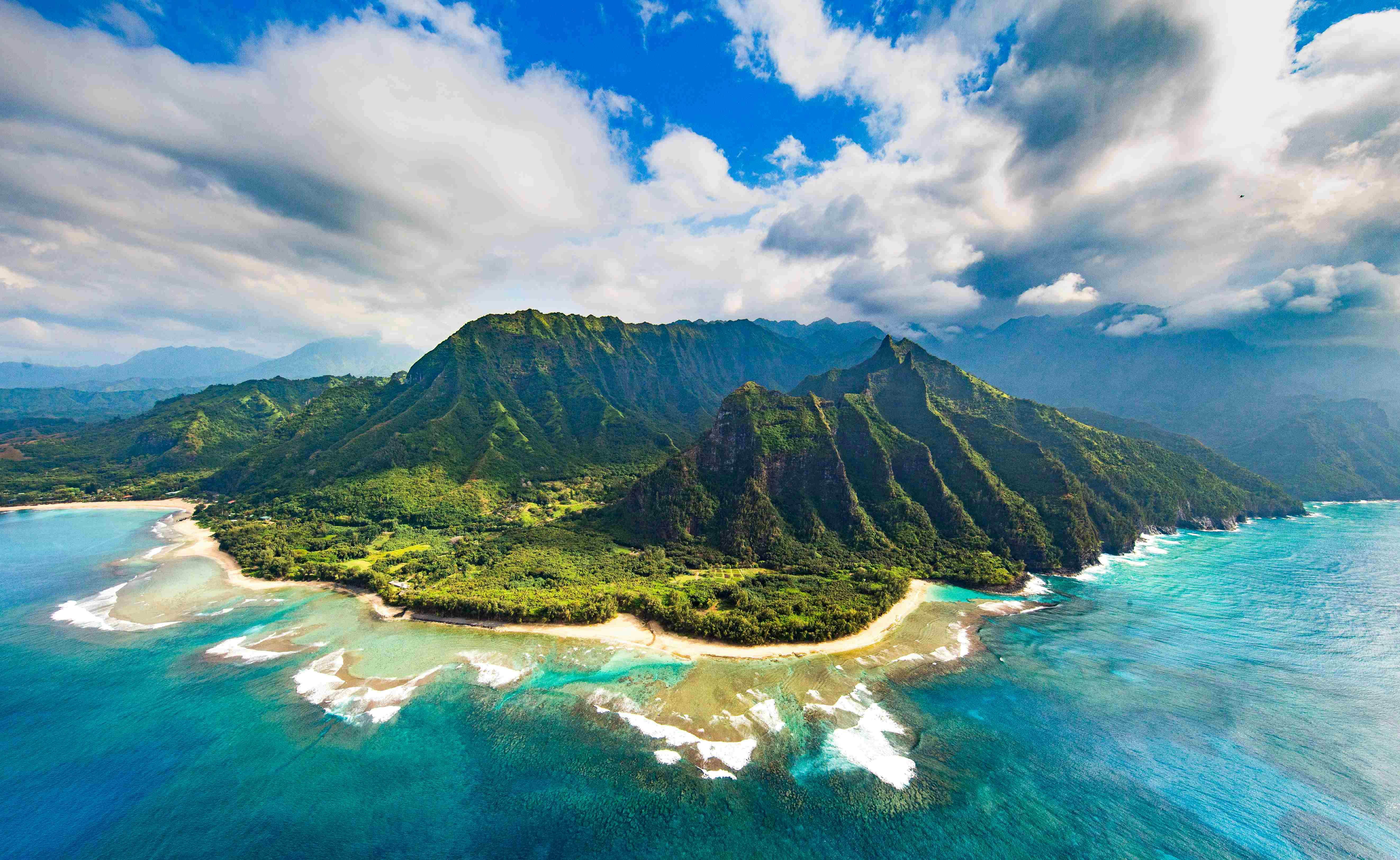 Aerial view of Hawaii