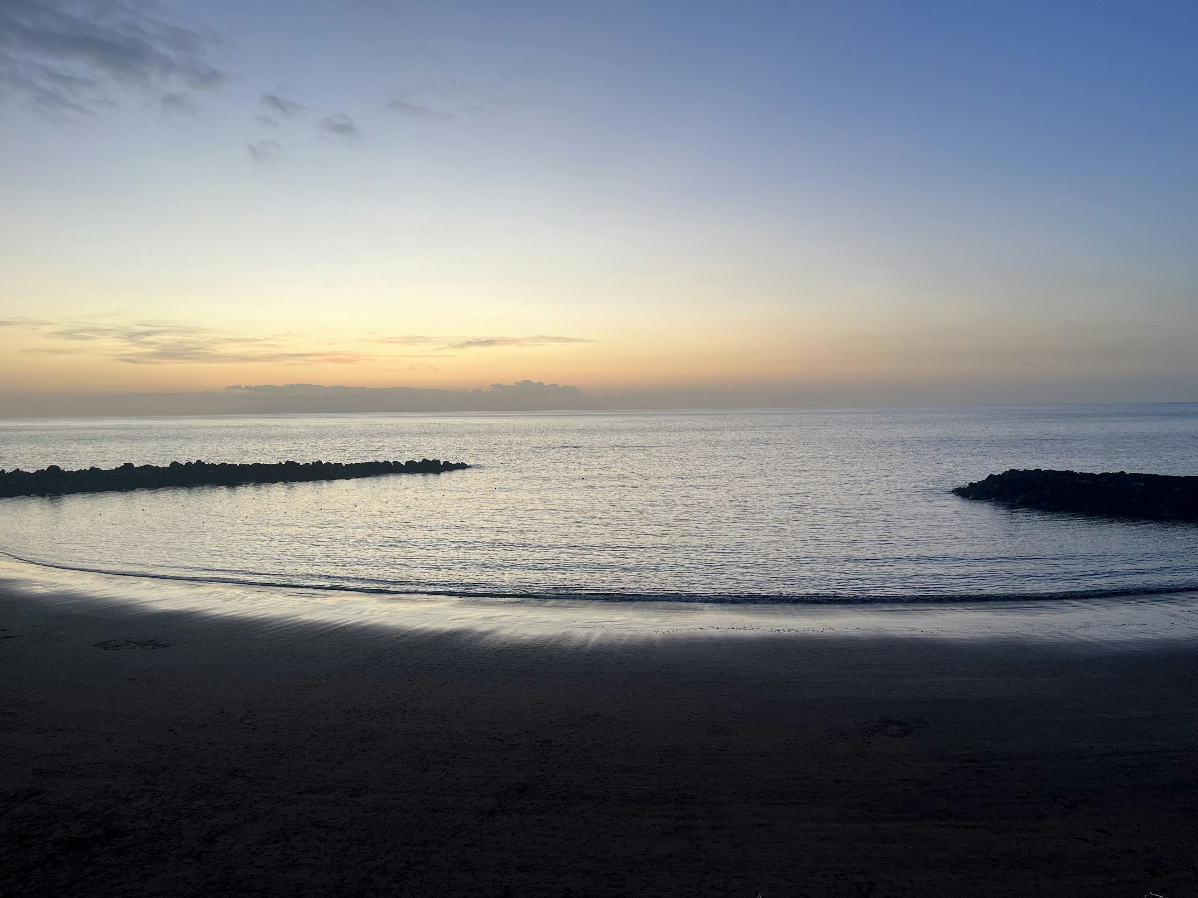 View of a beach from Besame Mucho in Tenerife, Spain