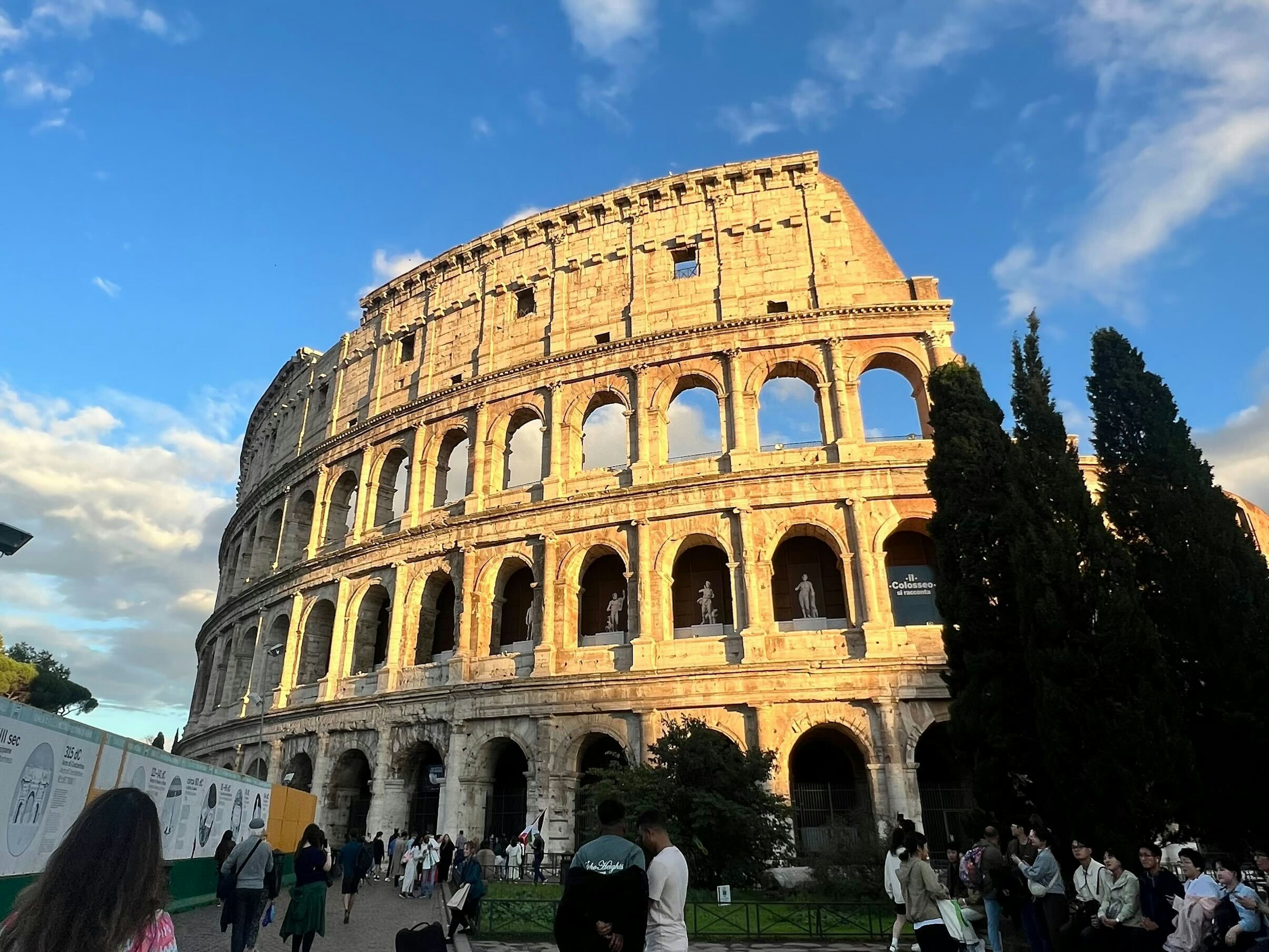 Colosseum at sunset