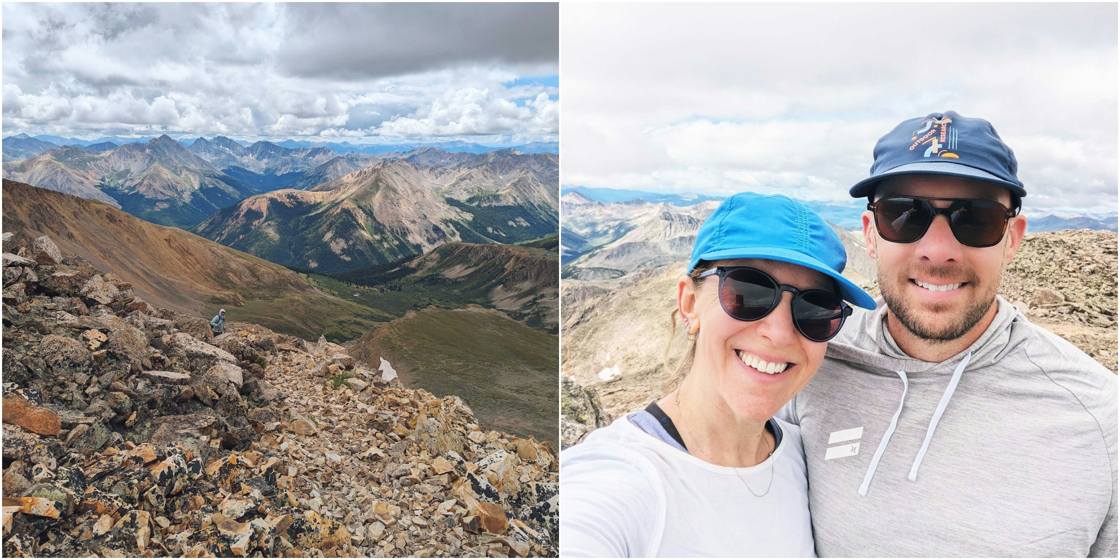 Emily climbing fourteeners