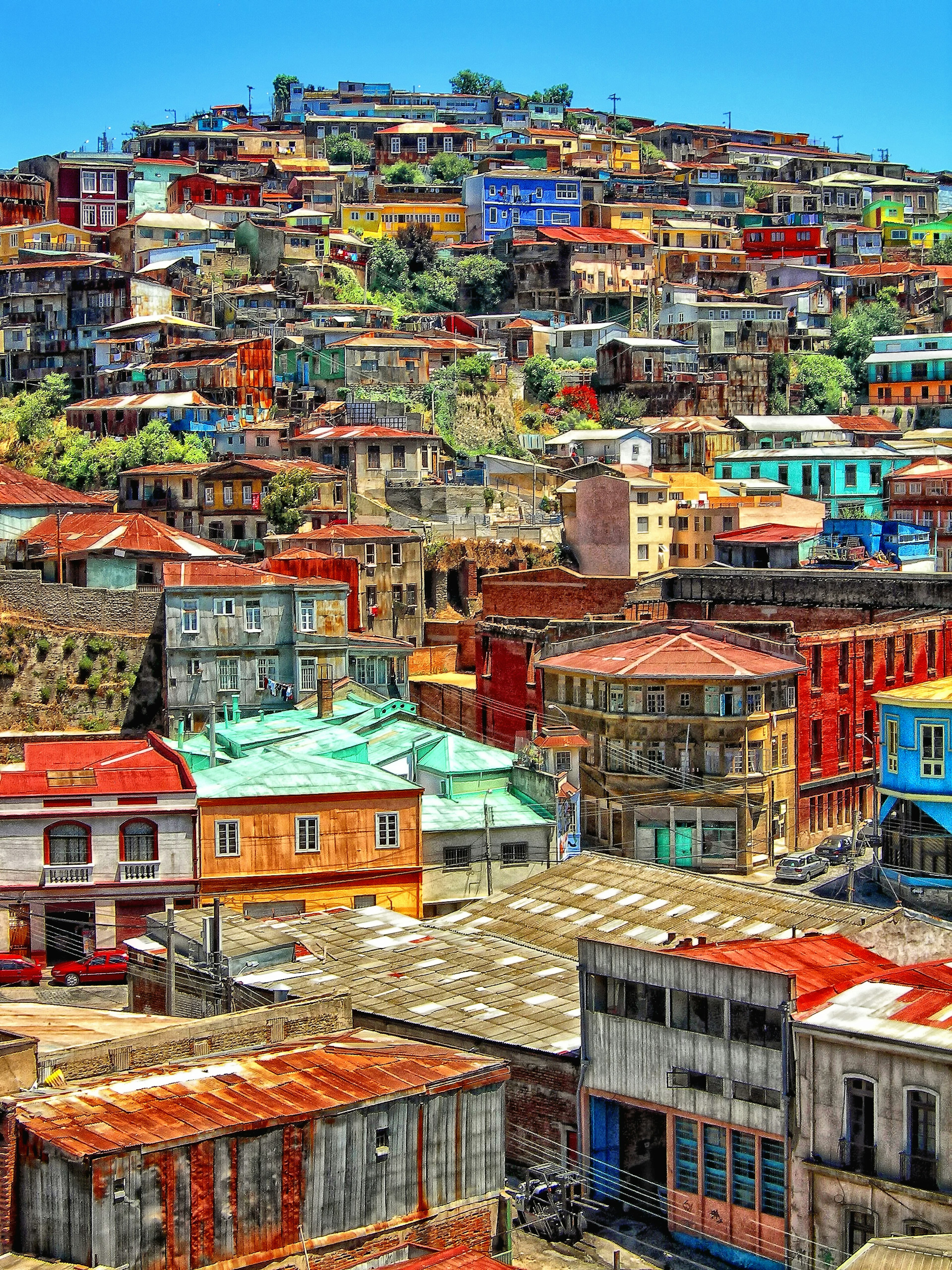 Valparaiso cityscape.