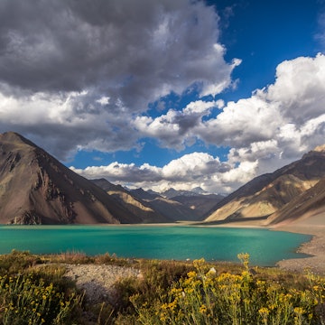 Embalse el Yeso is a reservoir located in the Chilean Andes.