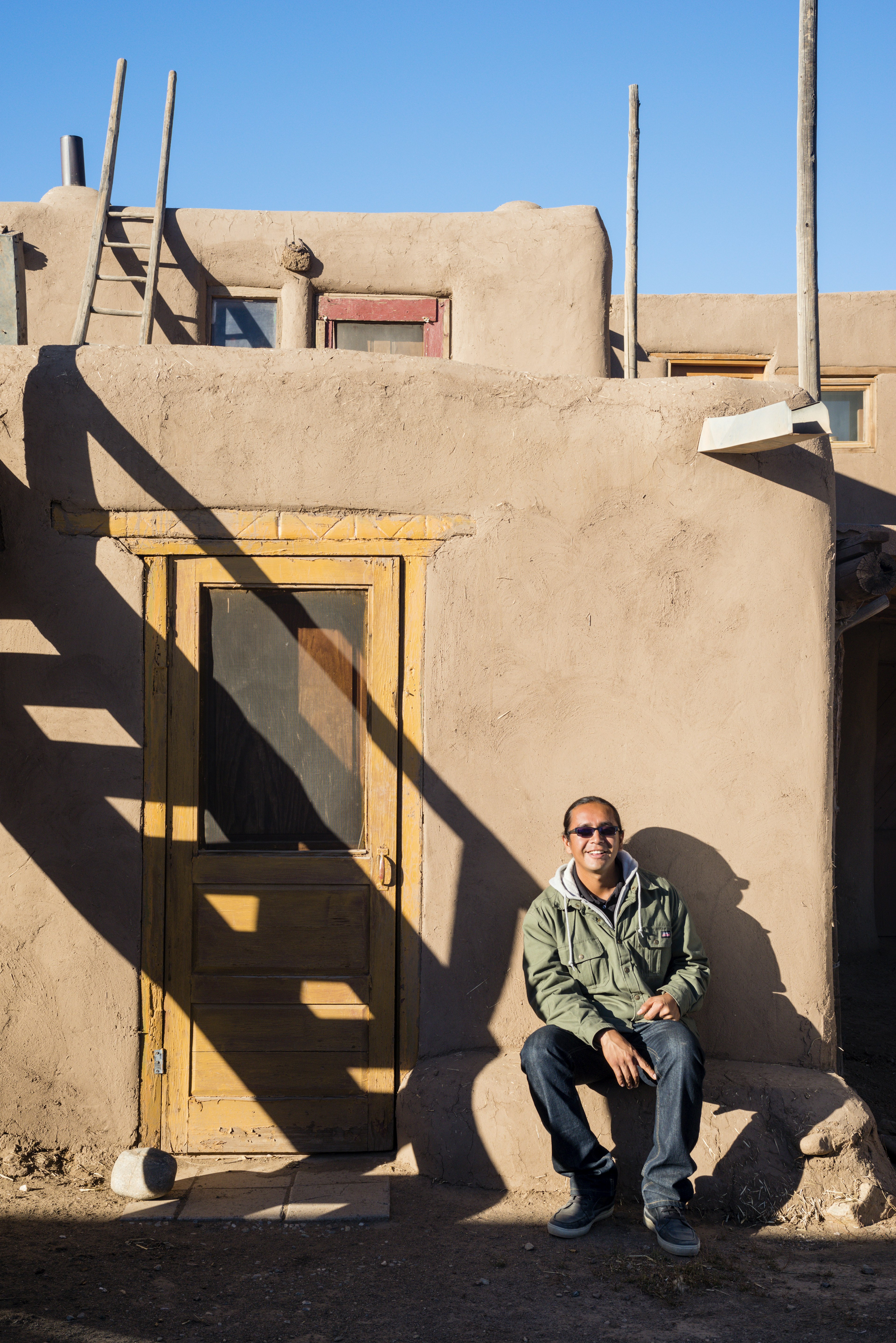 Lonely Planet Traveller Magazine, Issue 49, New Mexico, The truth is out there
Cameron Martinez at his home in Taos Pueblo.