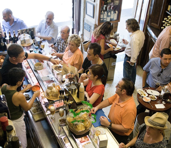 People at Quimet i Quimet tapas bar, Barri Gotic.
ARCHIVE,  Catalonia,  Issue 40,  Lonely Planet Traveller Magazine,  Perfect trip,  Adult,  Boy,  Cafeteria,  Child,  Female,  Glasses,  Hat,  Indoors,  Male,  Man,  Meal,  Person,  Restaurant,  Woman,  Wristwatch
Lonely Planet Traveller Magazine, Issue 40, Catalonia, Perfect trip
People at Quimet i Quimet tapas bar, Barri Gotic.