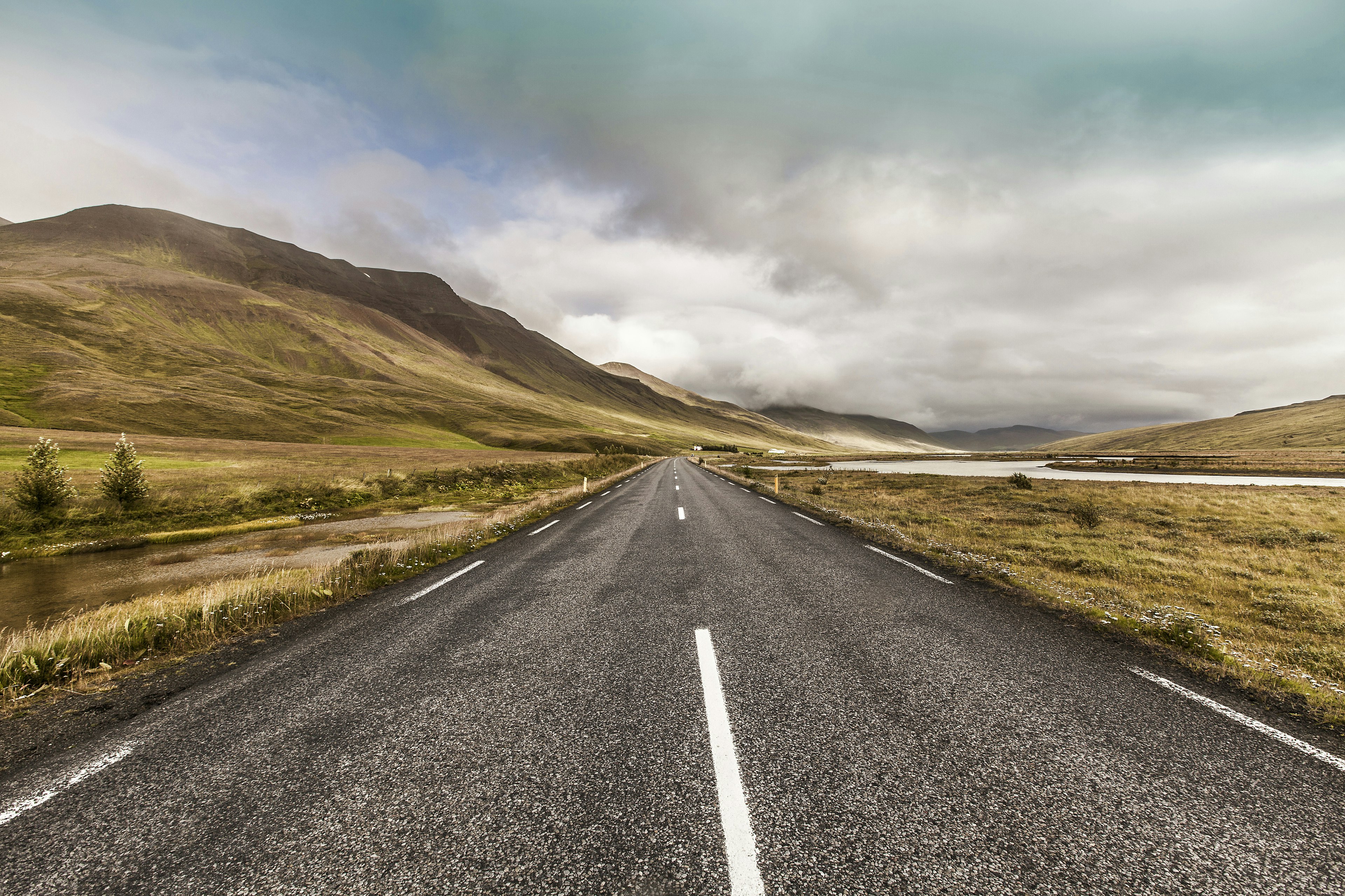 A typically empty stretch of Iceland's Ring Road