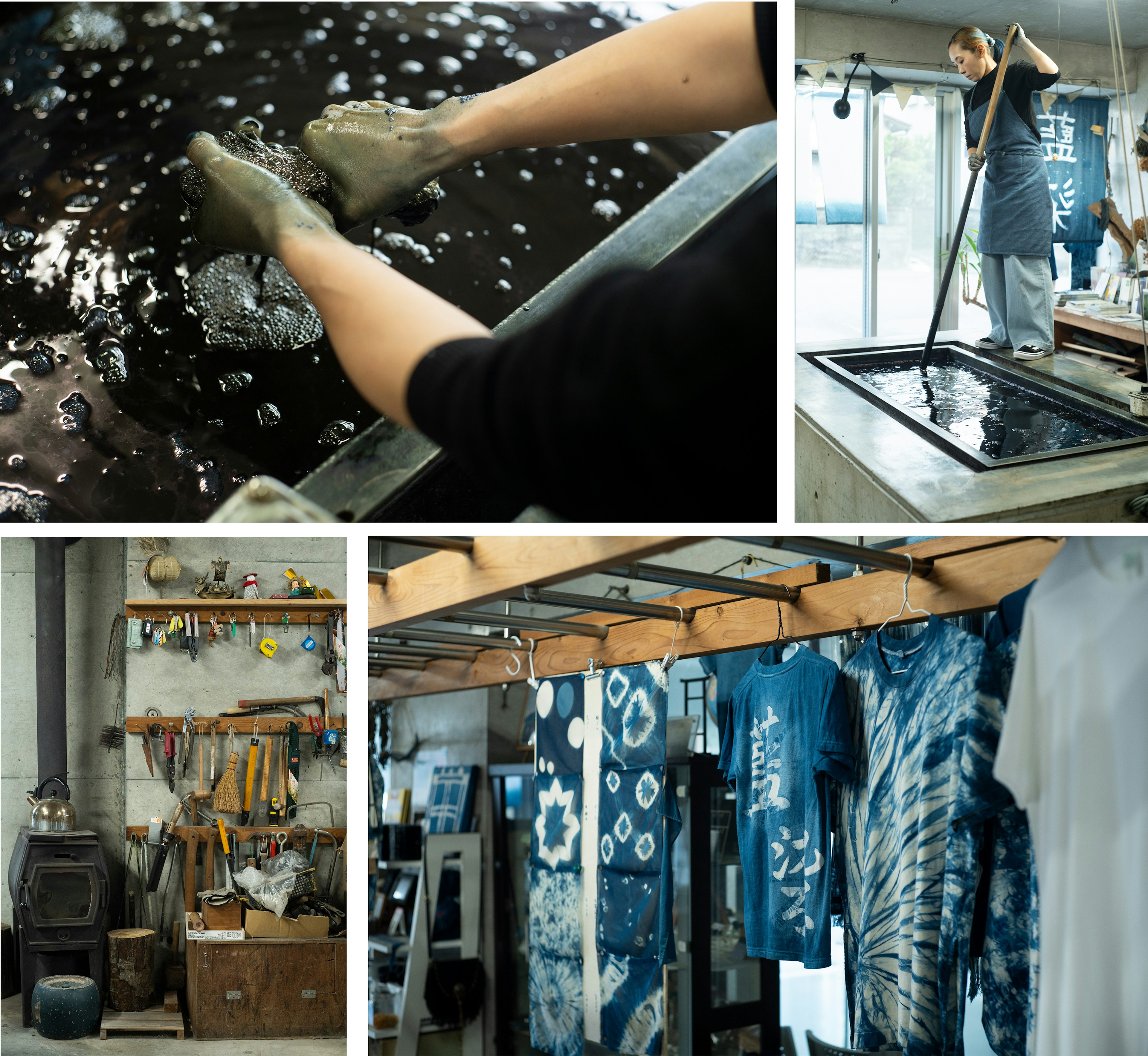 The indigo-dyeing process at Ruafu. Masayuki Nakaya for Lonely Planet.