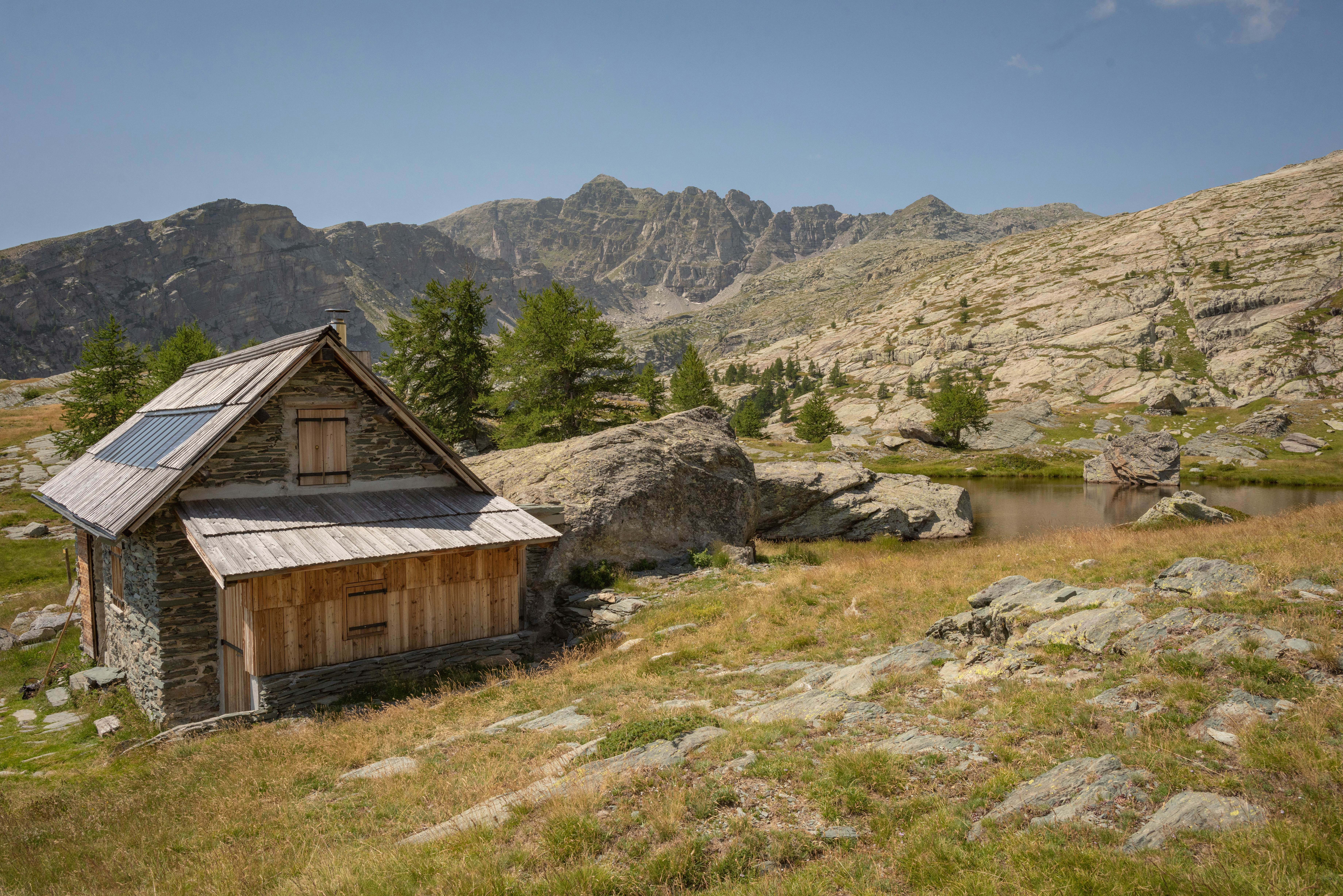 A mountain refuge in Parc National de Mercantour (Mercantour National Park) -- Marvel Valley in the French Alps on the French Revere