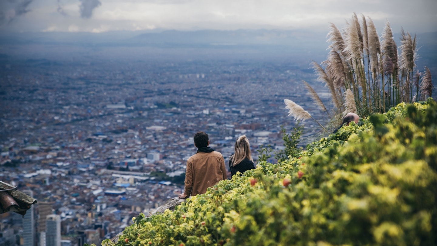 COLOMBIA - APRIL 24: Couple enjoying the view of the city from the summit of Monserrate mountain, April 24, 2018 in Bogota, Colombia; Shutterstock ID 1128567326; purchase_order: 65050 - Digital Destinations and Articles; job: Lonely Planet Online Editorial; client: Free things in Bogotá; other: Brian Healy
1128567326
america, american, andes, architect, architecture, area, beautiful, big, bogota, capital, catholic, cerro, christian, church, city, cityscape, climb, cloudy, colombia, colombian, fitness, funicular, green, hard, highland, hike, hill, landscape, latin, latin america, monserrate, monument, mountain, nature, pedestrian, people, religion, religious, skyline, street, tourist, travel, trees, trip, urban, view, walk
COLOMBIA - APRIL 24: Couple enjoying the view of the city from the summit of Monserrate mountain, Bogota, Colombia