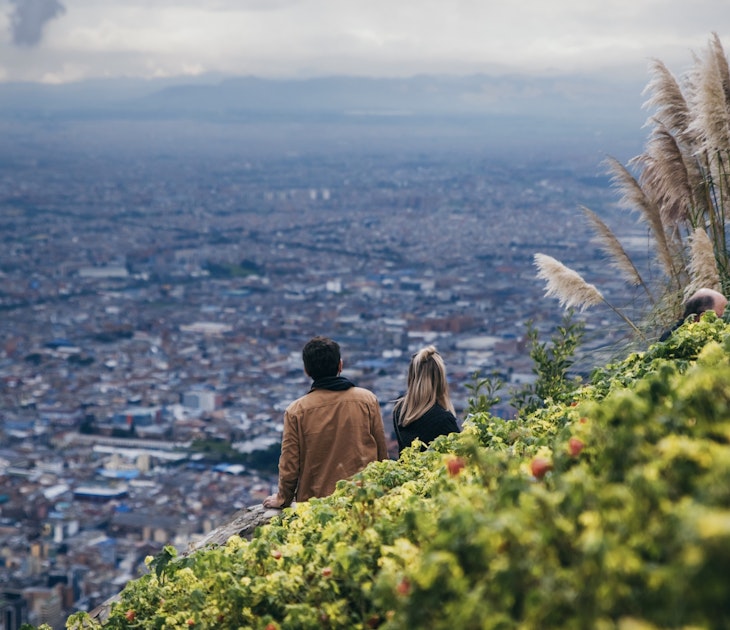 COLOMBIA - APRIL 24: Couple enjoying the view of the city from the summit of Monserrate mountain, April 24, 2018 in Bogota, Colombia; Shutterstock ID 1128567326; purchase_order: 65050 - Digital Destinations and Articles; job: Lonely Planet Online Editorial; client: Free things in Bogotá; other: Brian Healy
1128567326
america, american, andes, architect, architecture, area, beautiful, big, bogota, capital, catholic, cerro, christian, church, city, cityscape, climb, cloudy, colombia, colombian, fitness, funicular, green, hard, highland, hike, hill, landscape, latin, latin america, monserrate, monument, mountain, nature, pedestrian, people, religion, religious, skyline, street, tourist, travel, trees, trip, urban, view, walk
COLOMBIA - APRIL 24: Couple enjoying the view of the city from the summit of Monserrate mountain, Bogota, Colombia