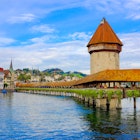 Chapel Bridge with Water Tower in Lucerne Switzerland (Kapellbrücke mit Wasserturm in Luzern Schweiz); Shutterstock ID 1208414902; purchase_order:65050 - Digital Destinations and Articles; job:Online Editorial; client:Lucerne Things to Do; other:Tasmin Waby
1208414902