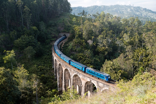 Famous Nine arch bridge in Ella, Demodara, Sri Lanka
