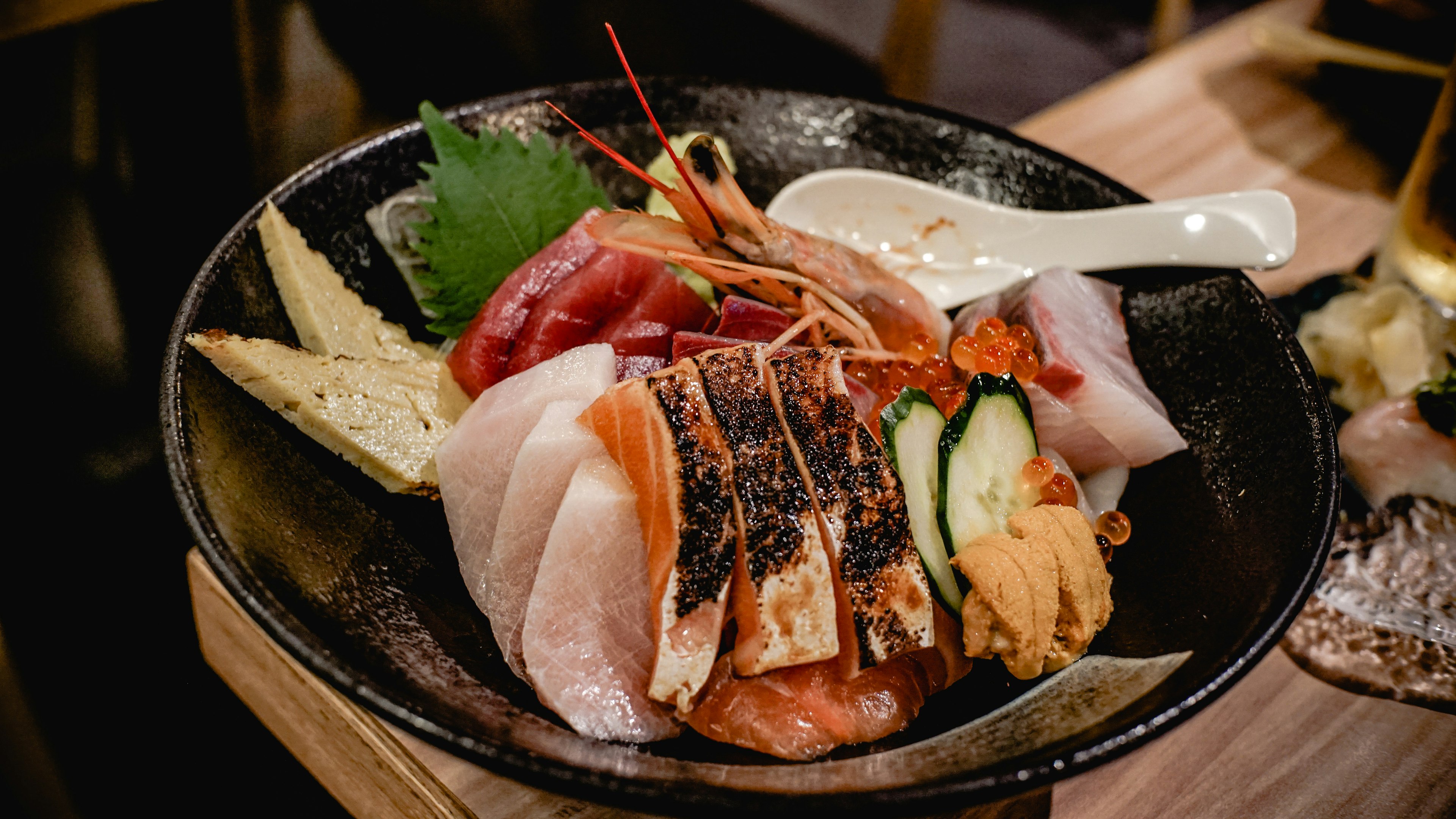 Bowl of sashimi at Takashimaya