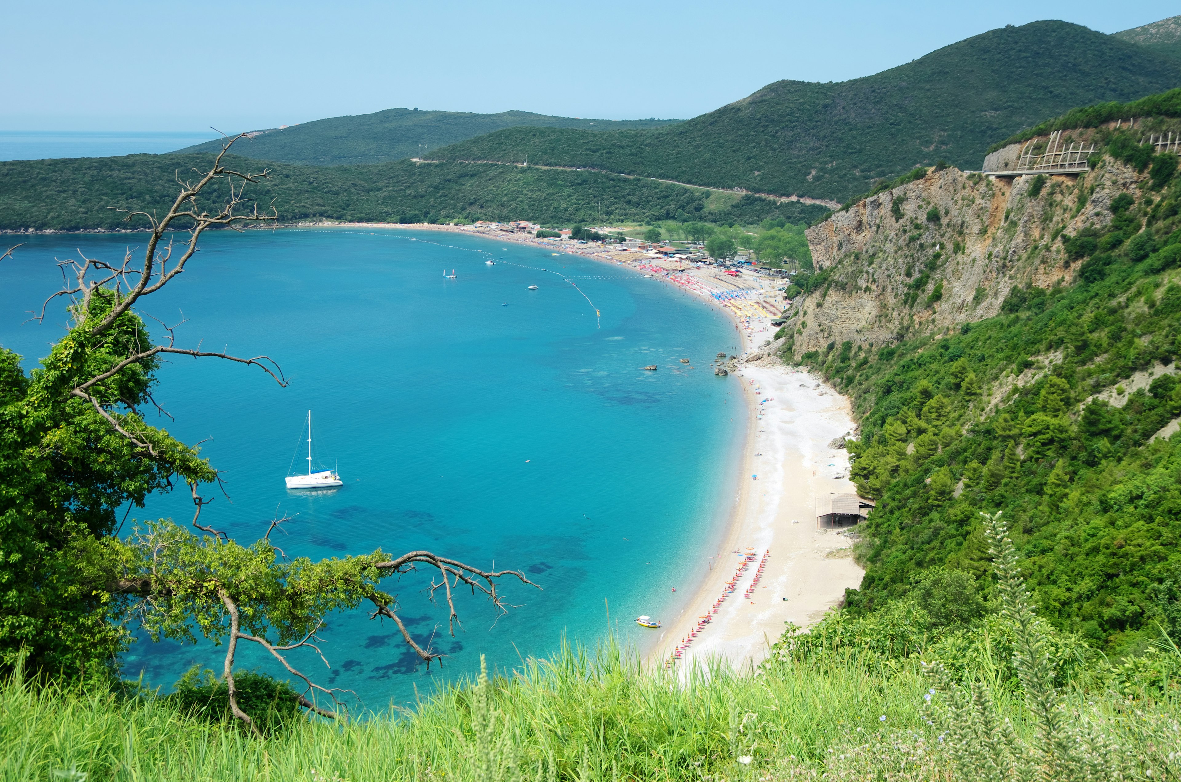 Jaz is a beach in the Budva Municipality in Montenegro