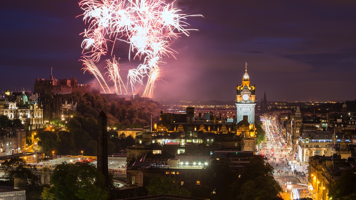 Edinburgh Cityscape with fireworks over The Castle and Balmoral Clock Tower
architecture, attraction, august, balmoral, beautiful, britain, building, capital, castle, celebration, city, cityscape, clock, culture, destination, edinburgh, europe, european, evening, famous, festival, fireworks, floodlit, fringe, heritage, historic, historical, hogmanay, hotel, icon, kingdom, landmark, majestic, medieval, monument, night, nobody, old, outdoor, scenic, scotland, scottish, tower, town, travel, uk, urban, view, winter