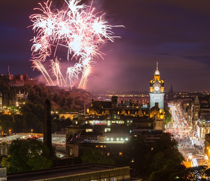 Edinburgh Cityscape with fireworks over The Castle and Balmoral Clock Tower
architecture, attraction, august, balmoral, beautiful, britain, building, capital, castle, celebration, city, cityscape, clock, culture, destination, edinburgh, europe, european, evening, famous, festival, fireworks, floodlit, fringe, heritage, historic, historical, hogmanay, hotel, icon, kingdom, landmark, majestic, medieval, monument, night, nobody, old, outdoor, scenic, scotland, scottish, tower, town, travel, uk, urban, view, winter
