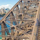 Sydney, Australia - December 29, 2014: Harbour Bridge, one of most  photographed landmarks. It's the worlds largest steel arch bridge with the top of the bridge standing 134 meters above harbor
300902612
funny, skyscraper, sightseeing, australia, pylons, travel, climbing, buildings, tourists, landmark, attraction, south, scenic, holiday, sydney, bridge, construction, sport, landscape, wales, cityscape, harbour