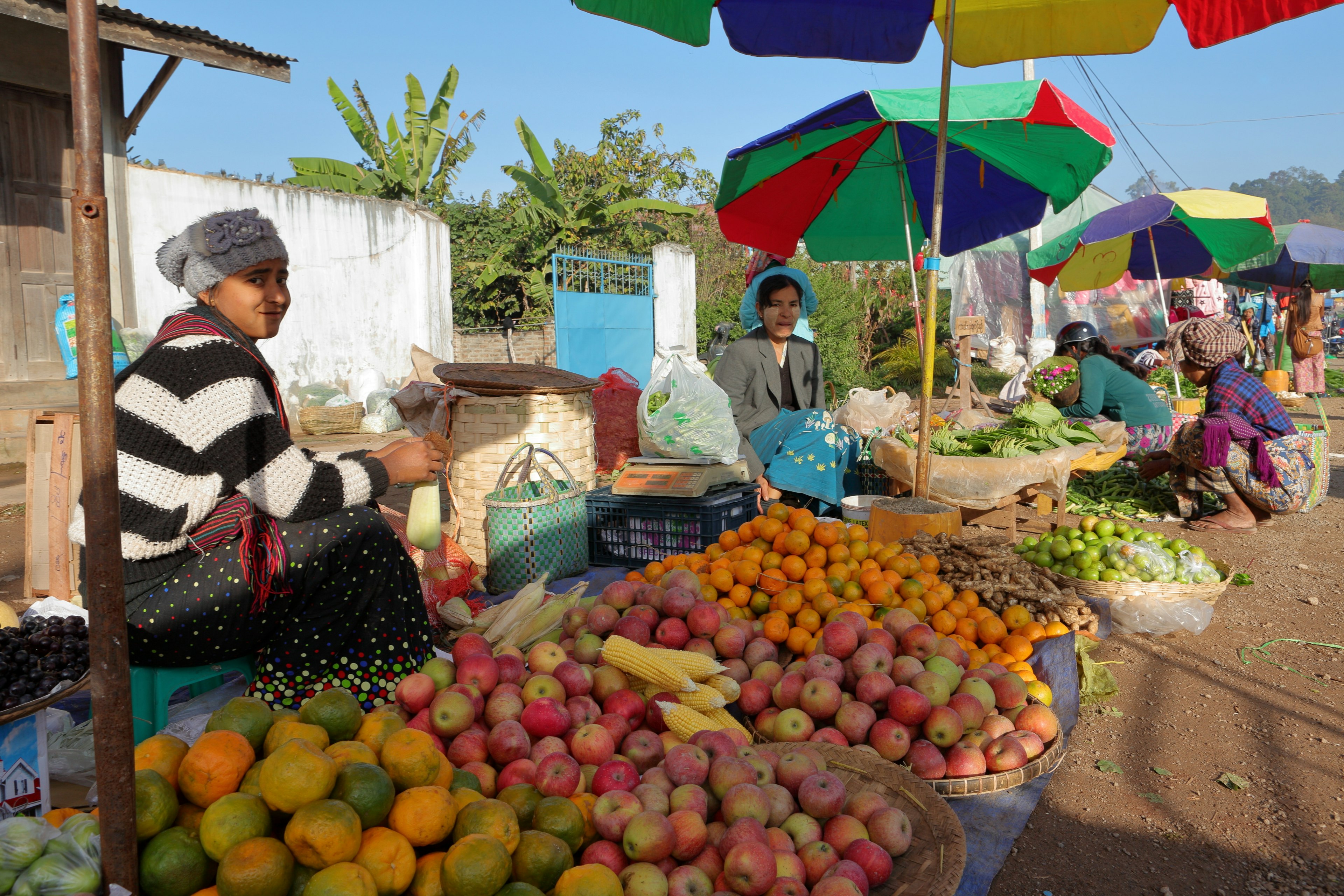 Fruit for sale at the market in Kalaw