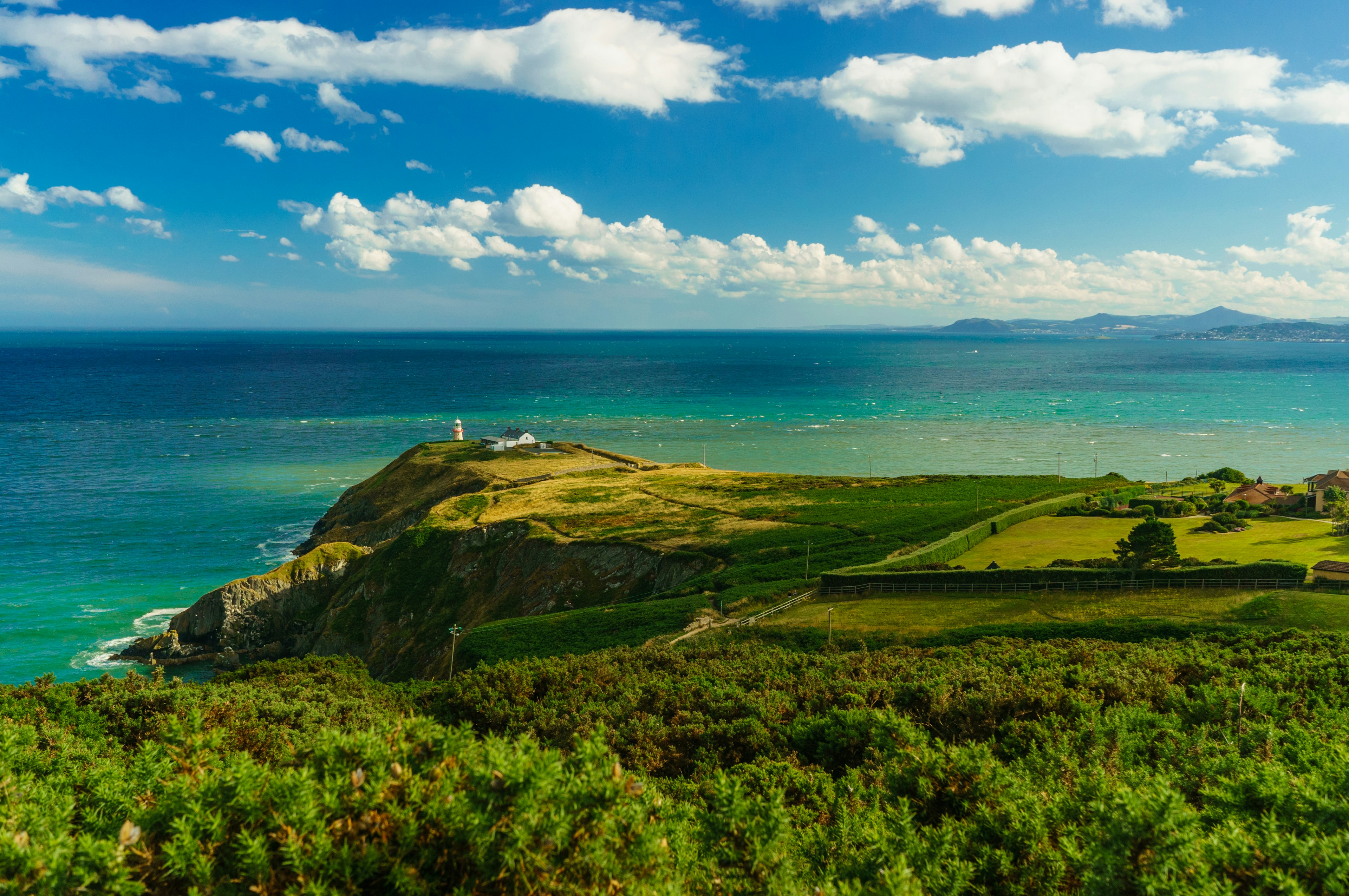 Coastline of Howth in Dublin, Ireland.