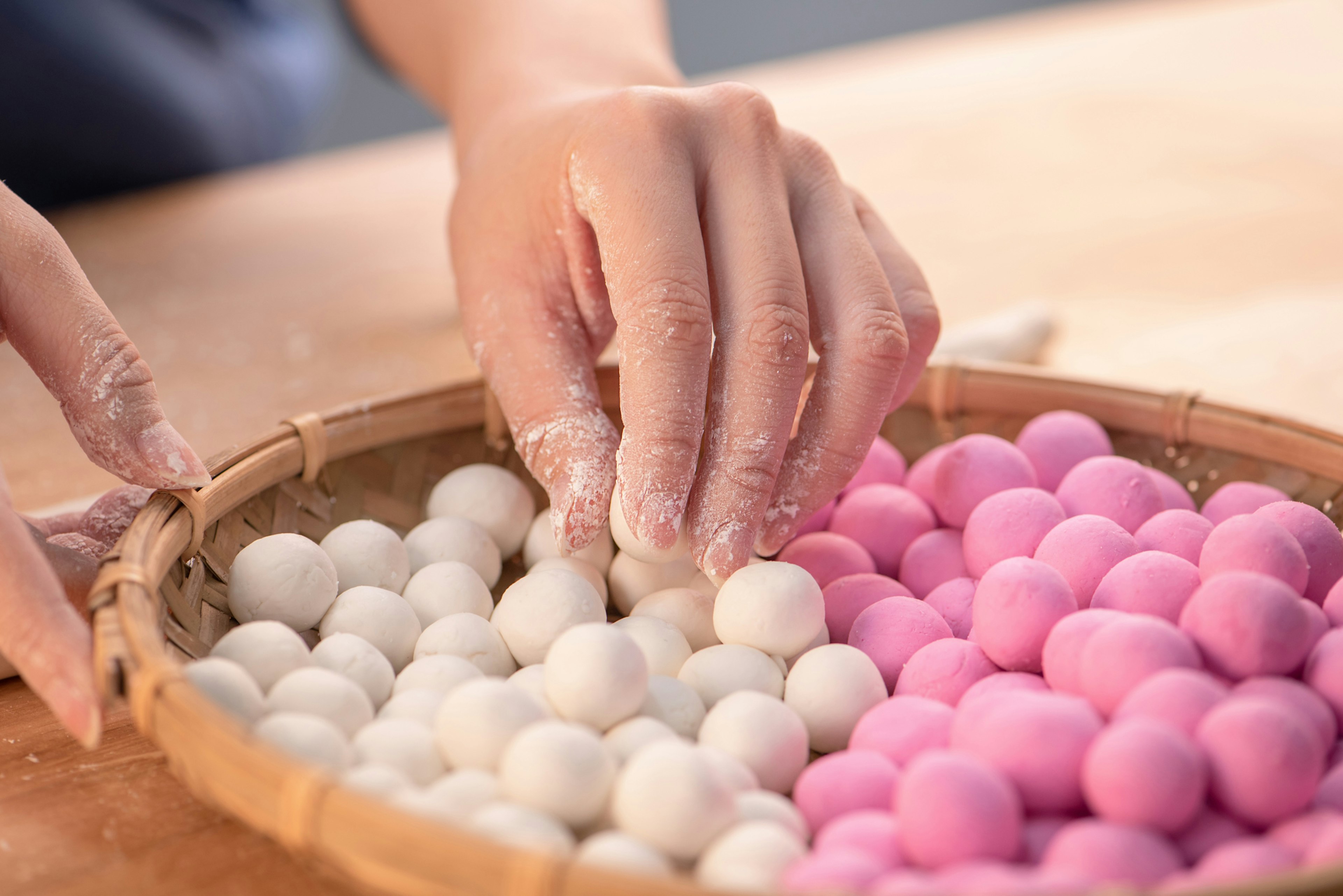 Tang yuan (glutinous rice balls) are a big part of the Dongzhi Festival celebrations in southern China.