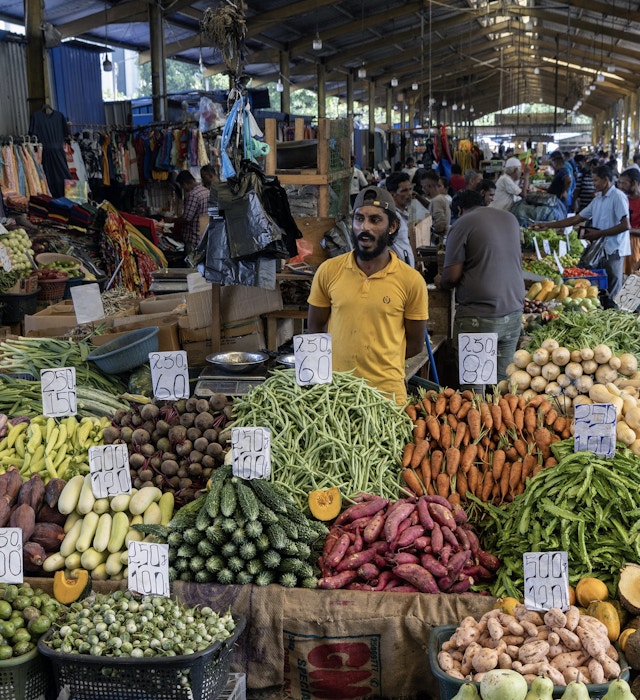 A vegetables vendor waits for customers at a market stall in Colombo, Sri Lanka, on Wednesday, Sept. 11, 2024. Sri Lanka is scheduled to release gross domestic product (GDP) figures on Sept. 13. Photographer: Buddhika Weerasinghe/Bloomberg
2170850279
south asian, consumer staples, produce, vegetables, sri lankan, food stores, business news, south, southeast asia, consumer goods, industries
General Economy In Colombo As Sri Lanka Releases GDP Figures
A vegetables vendor waits for customers at a market stall in Colombo, Sri Lanka, on Wednesday, Sept. 11, 2024. Sri Lanka is scheduled to release gross domestic product (GDP) figures on Sept. 13.