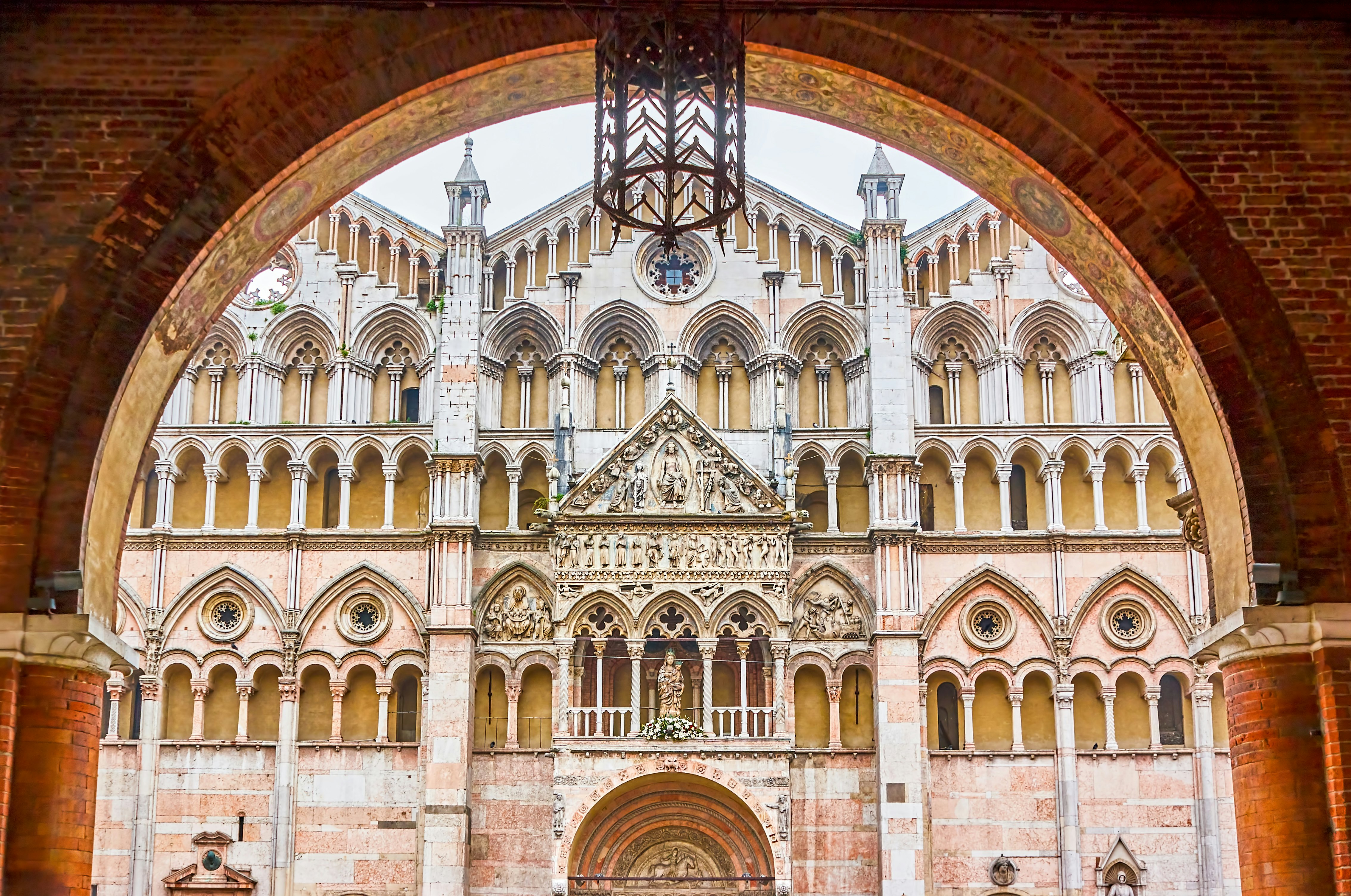 The cathedral in Ferrara, Italy