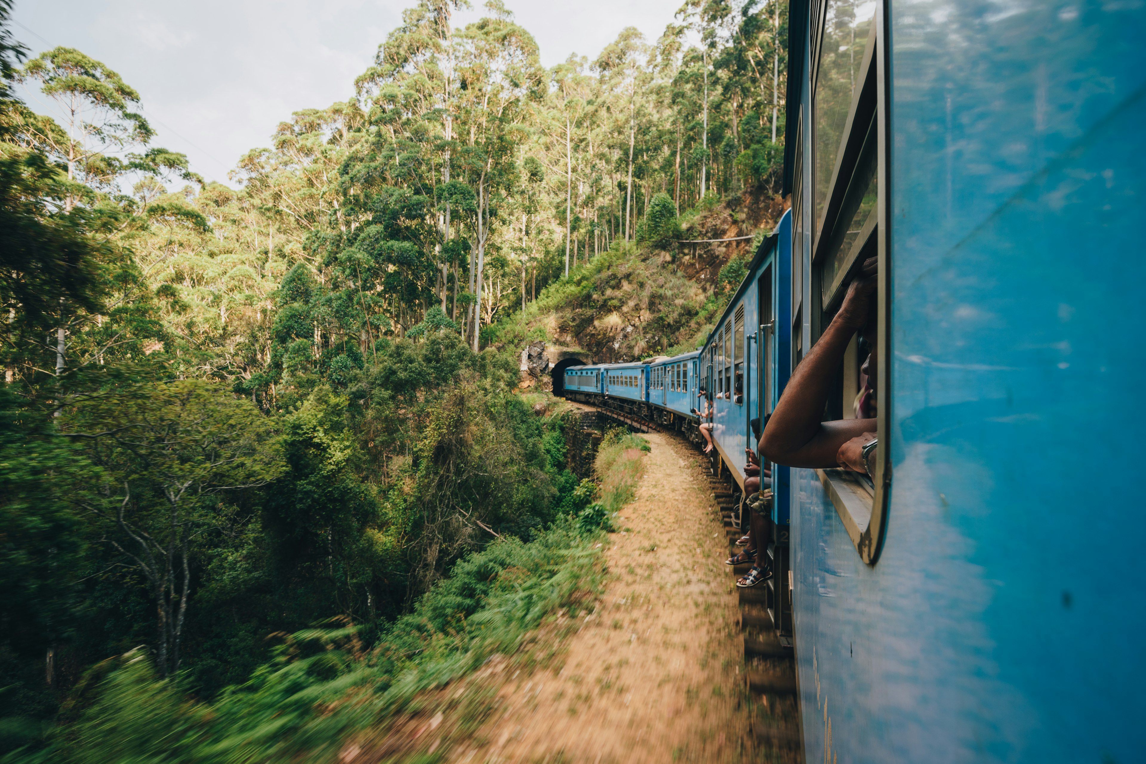 View from the train journey between Kandy and Ella in Sri Lanka.