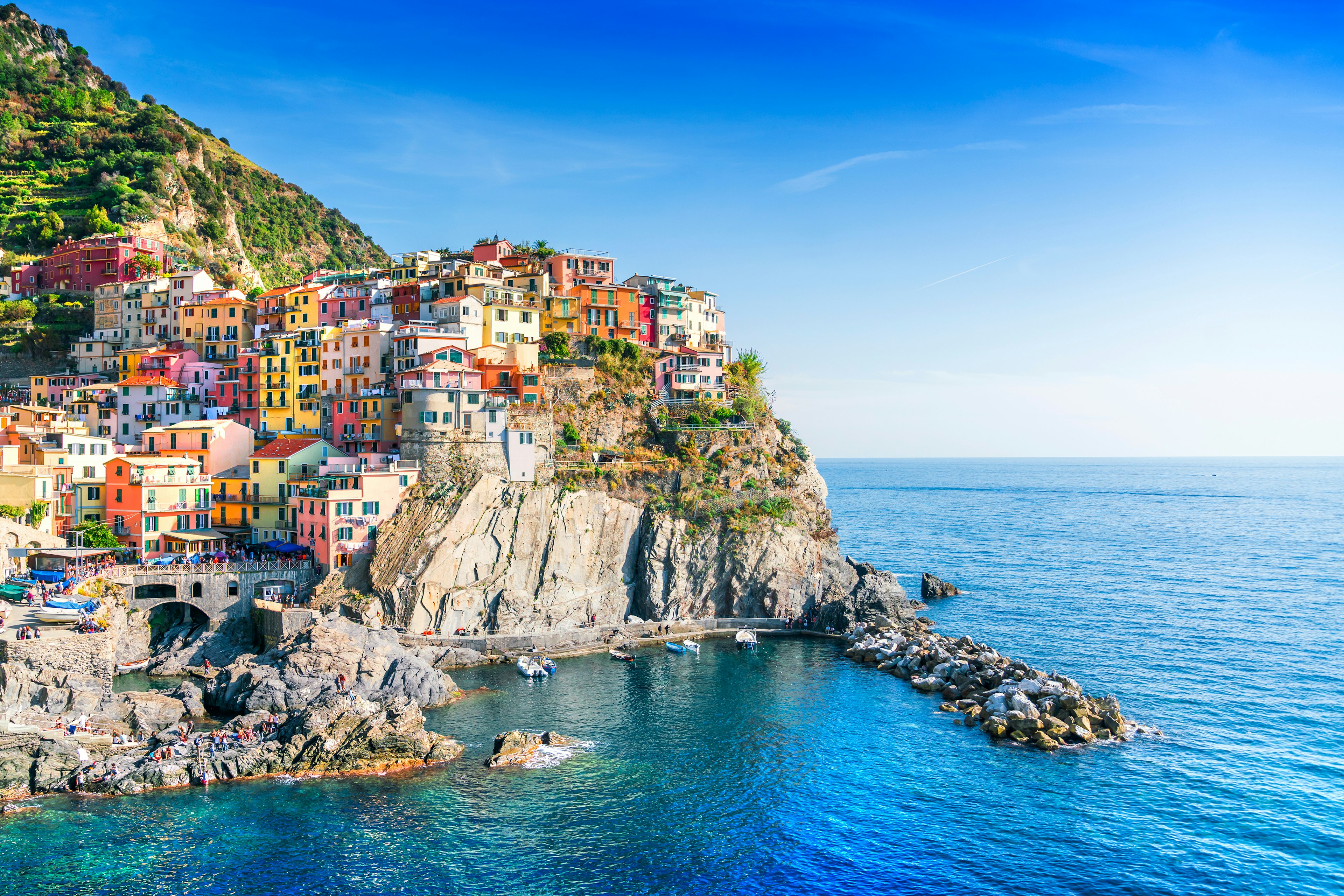 View on Manarola, Cinque Terre.