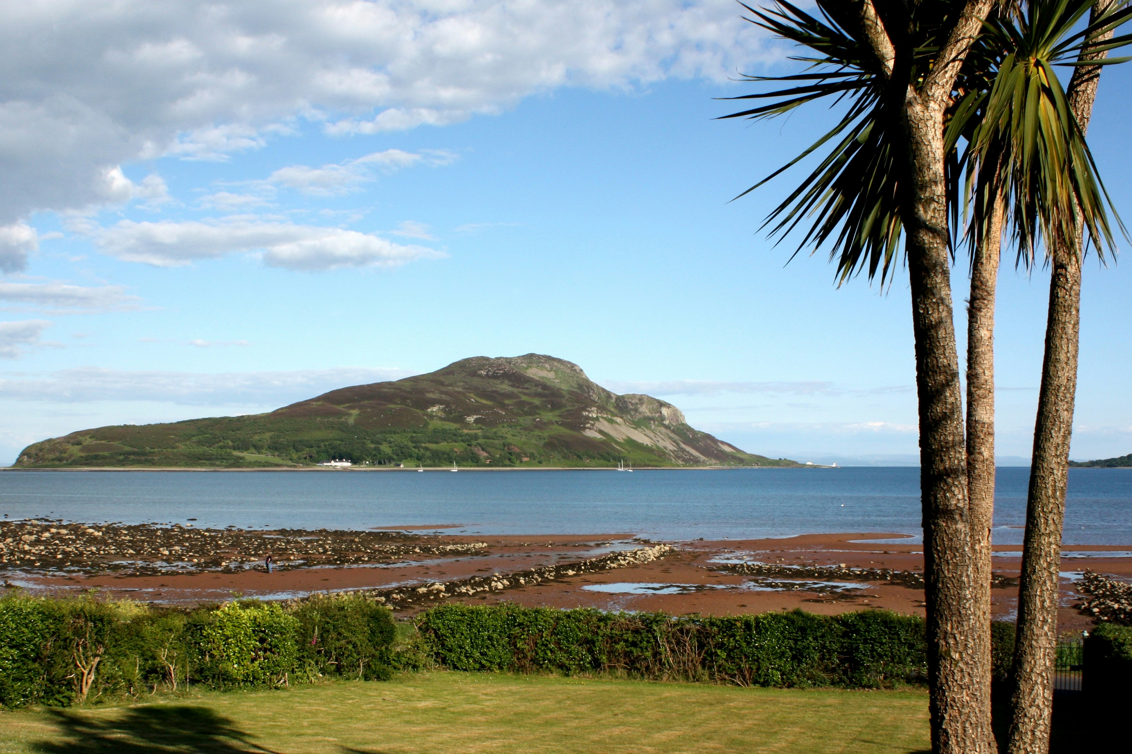 View of Holy Island from village of Lamlash, Isle of Arran, Scotland