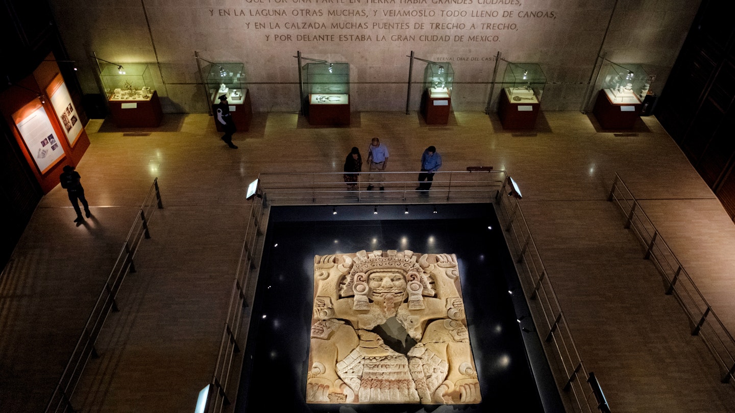 People look at El Rostro de la Diosa (The Face of the Earch Goddess) in a museum at the Templo Mayor in Mexico City, Mexico November 14, 2017. ; Shutterstock ID 2463413745; purchase_order: 65050; job: Lonely Planet Online Editorial; client: Discover Aztec history in Mexico City; other: Brian Healy
2463413745
People look at El Rostro de la Diosa (The Face of the Earch Goddess) in a museum at the Templo Mayor in Mexico City, Mexico