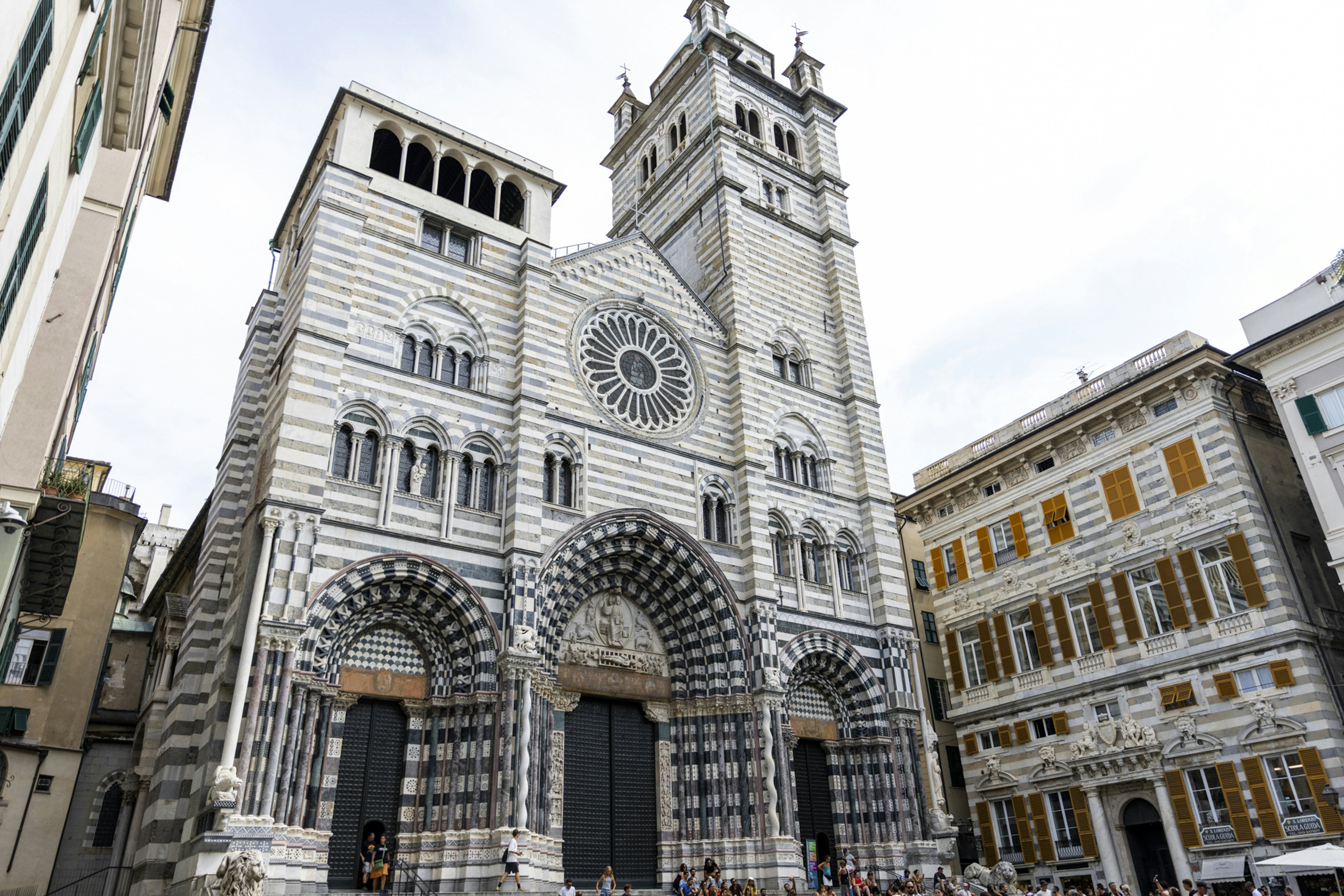 The facade of the Cathedral of San Lorenzo. Francesca Salamone for Lonely Planet