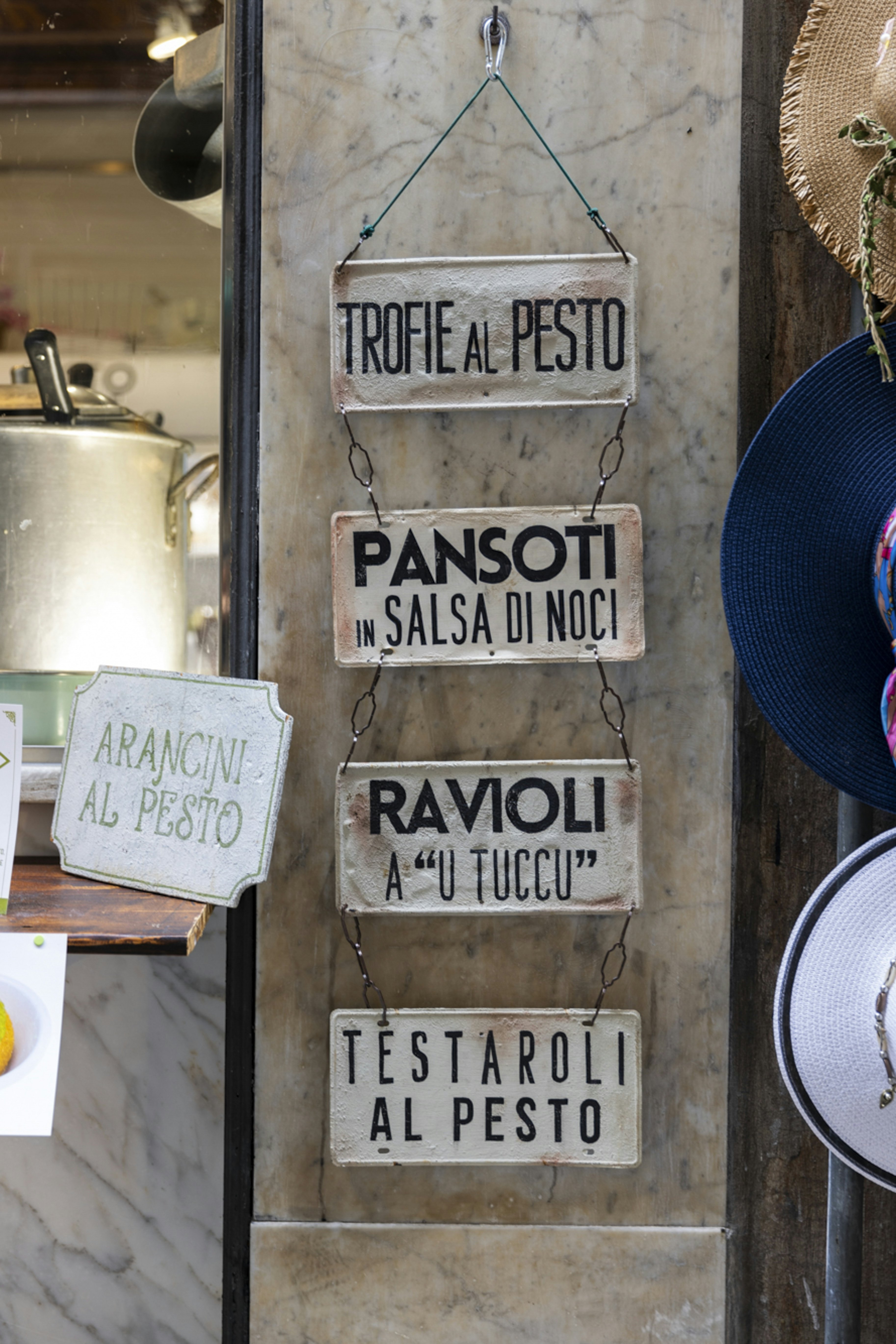 GENOA, ITALY AUGUST 2024. Details of signs with typical Genoese dishes. Francesca Salamone for Lonely Planet
BIT 2025