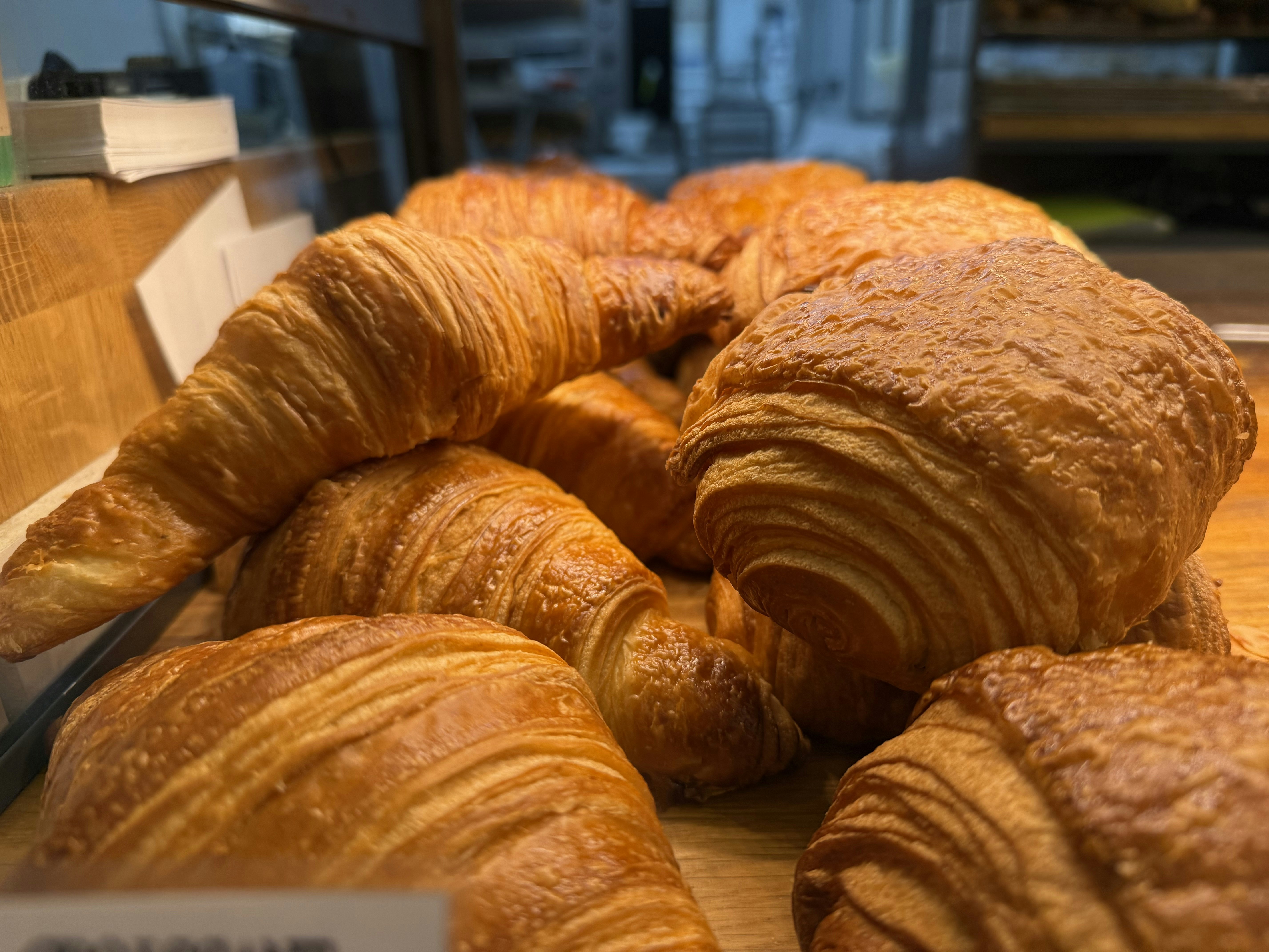 Fresh pastries at Boulangerie Utopie in Paris.