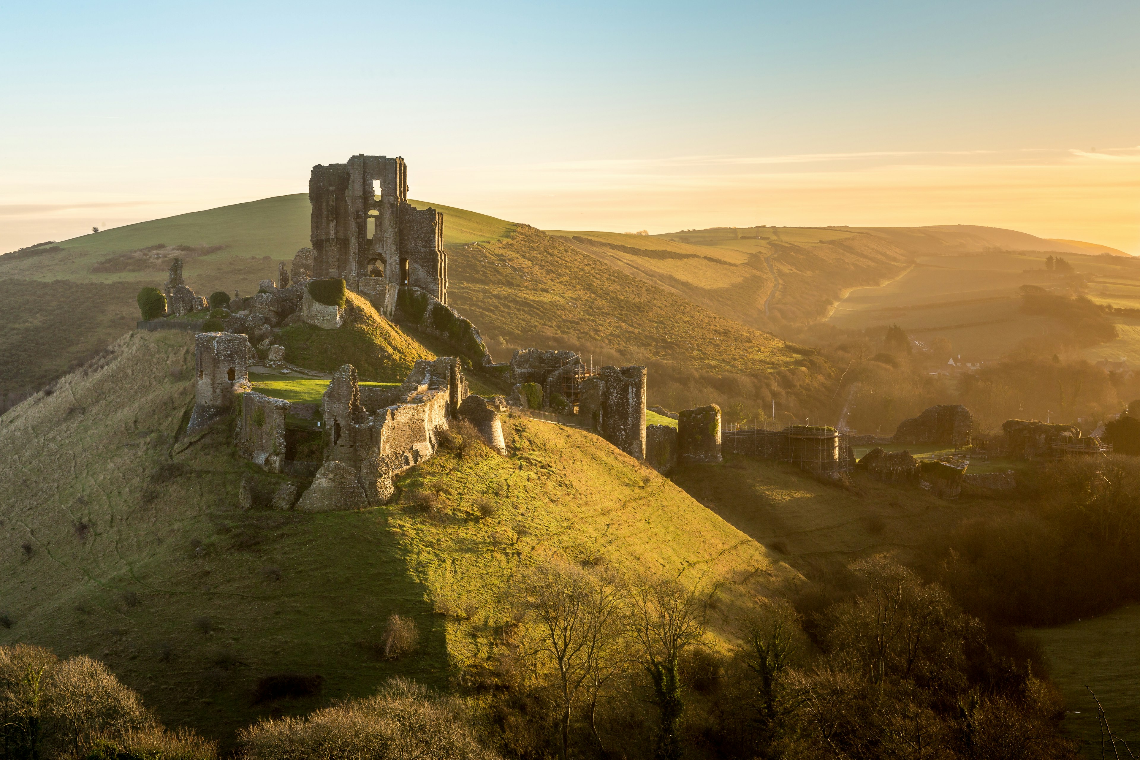 Corfe Castle, Dorset, England