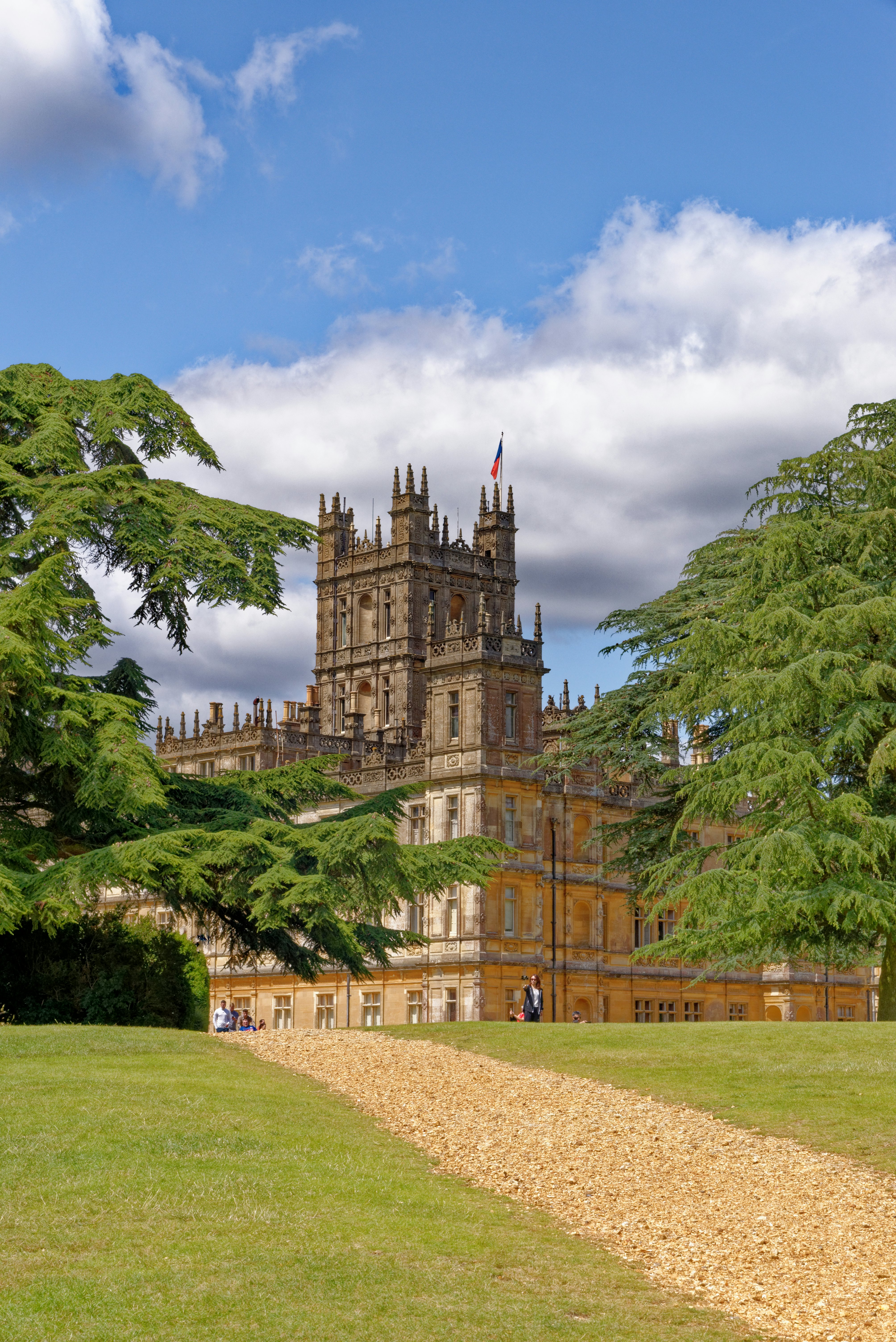 Highclere Castle, home of the Earl and Countess of Carnarvon, and film location of the TV series Downton Abbey, in Berkshire, United Kingdom.