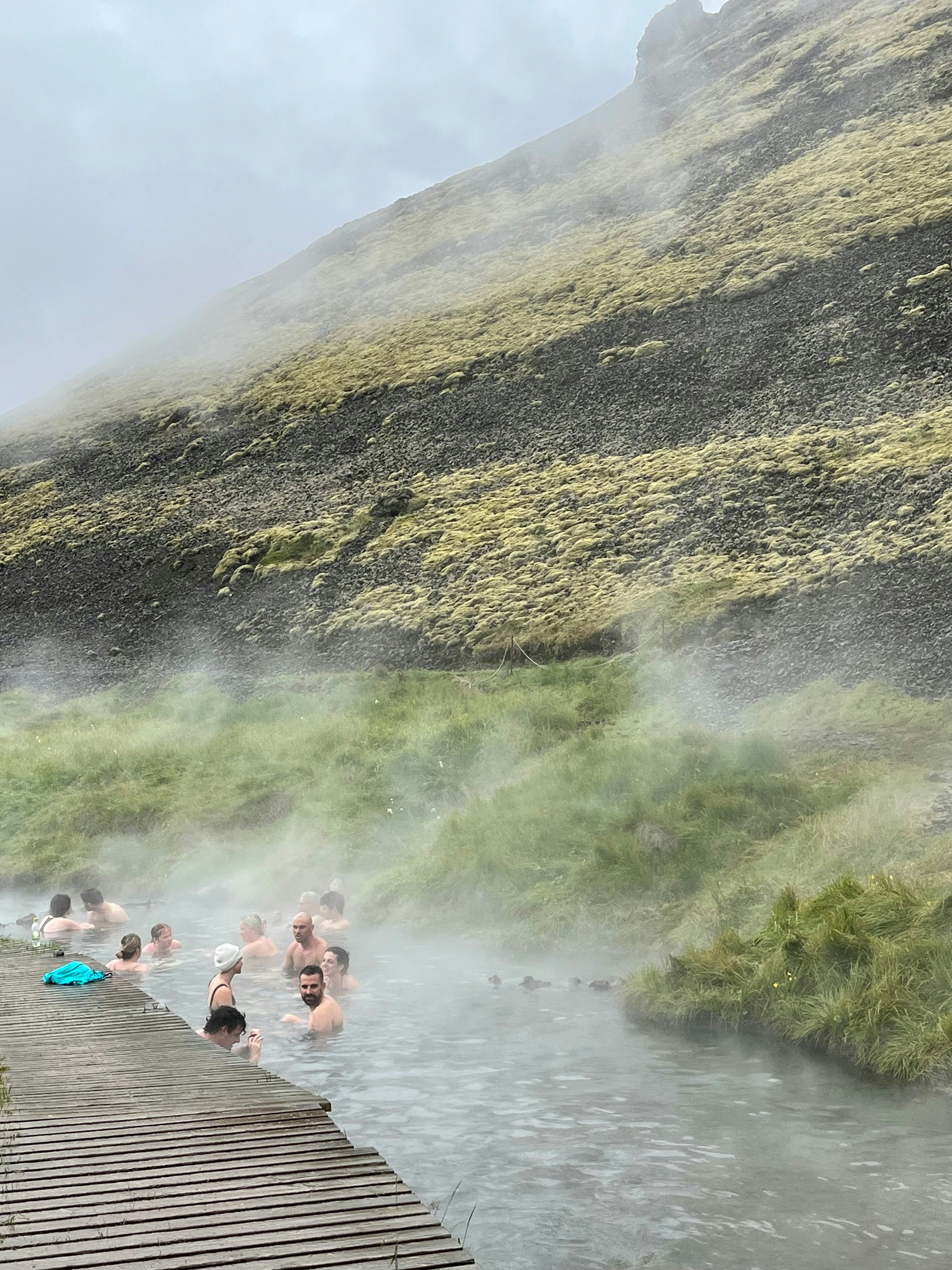 Reykjadalur Valley Hot Spring Thermal River. Hverager, Iceland.