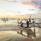 Sunset at jimbaran beach ,Bali Indonesia  License Type: media  Download Time: 2024-03-14T08:43:54.000Z  User: mvm_lonelyplanet  Is Editorial: No  purchase_order:
Beach,  Boat,  Coast,  Hat,  Horizon,  Nature,  Outdoors,  Person,  Sailboat,  Sea,  Shoreline,  Sky,  Vehicle,  Water,  Watercraft,  Waterfront
Sunset at jimbaran beach ,Bali Indonesia