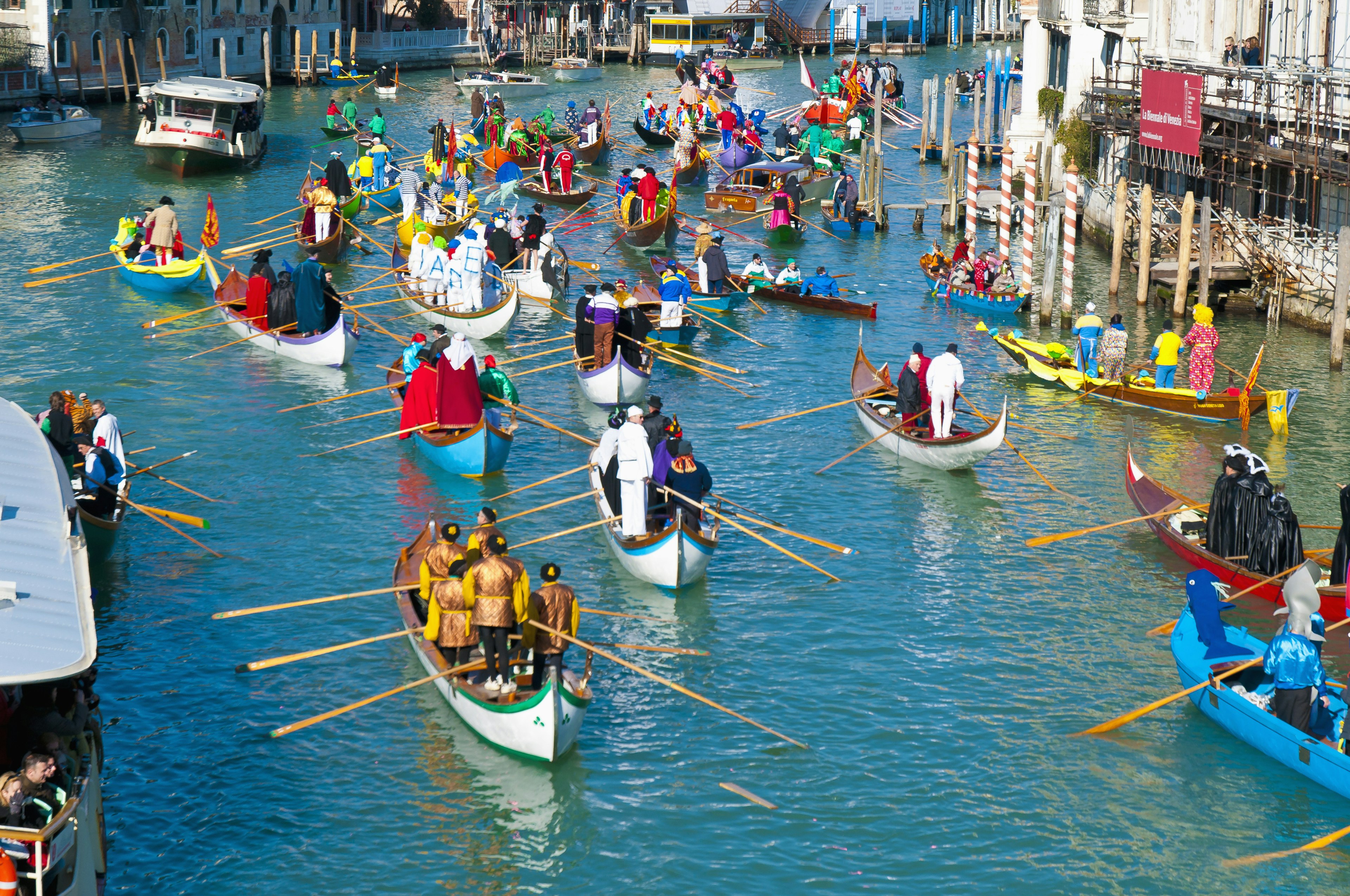 Regatta race performed at the Carnival of Venice