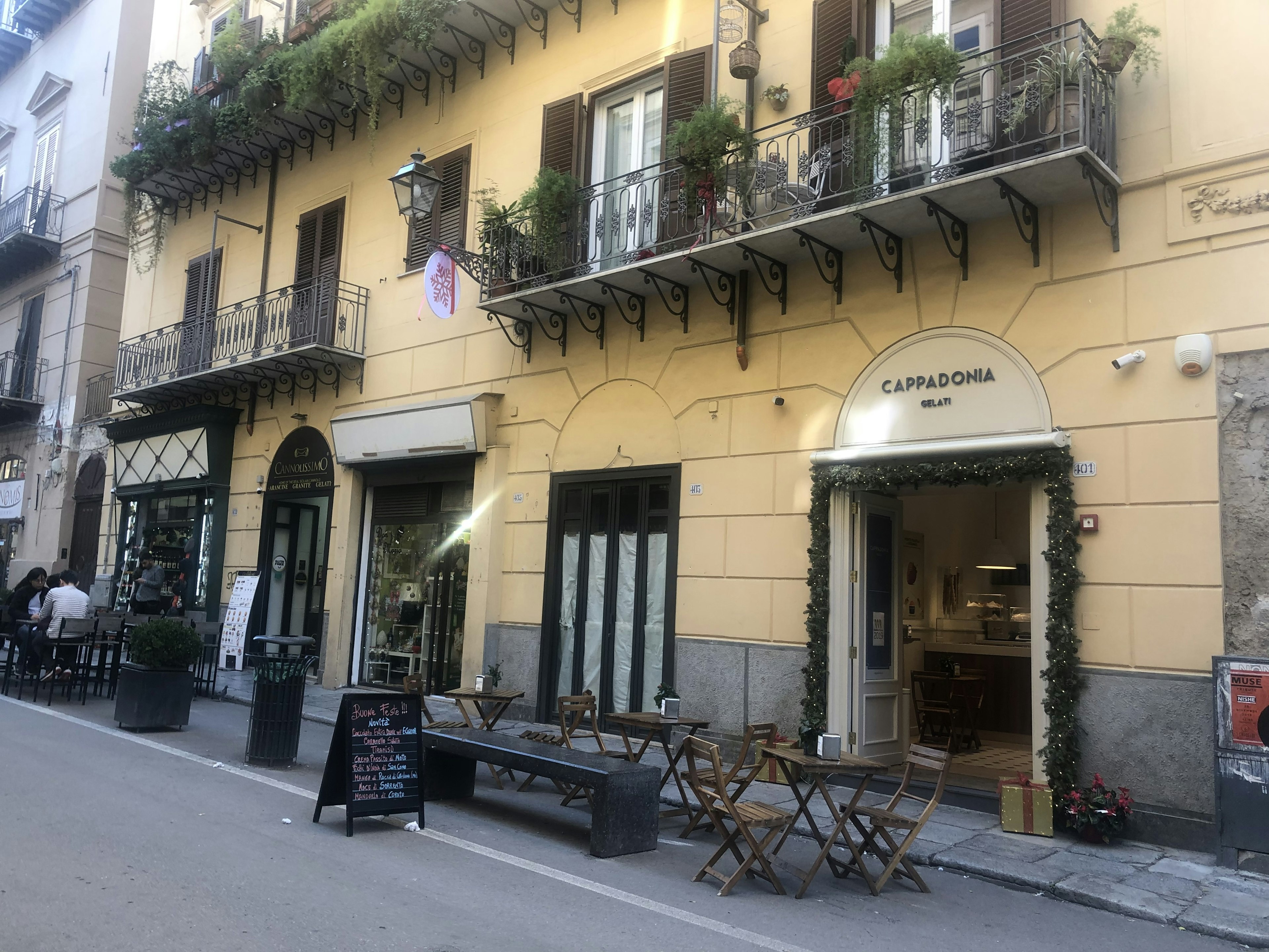 Cappadonia gelato shop in Palermo, Italy