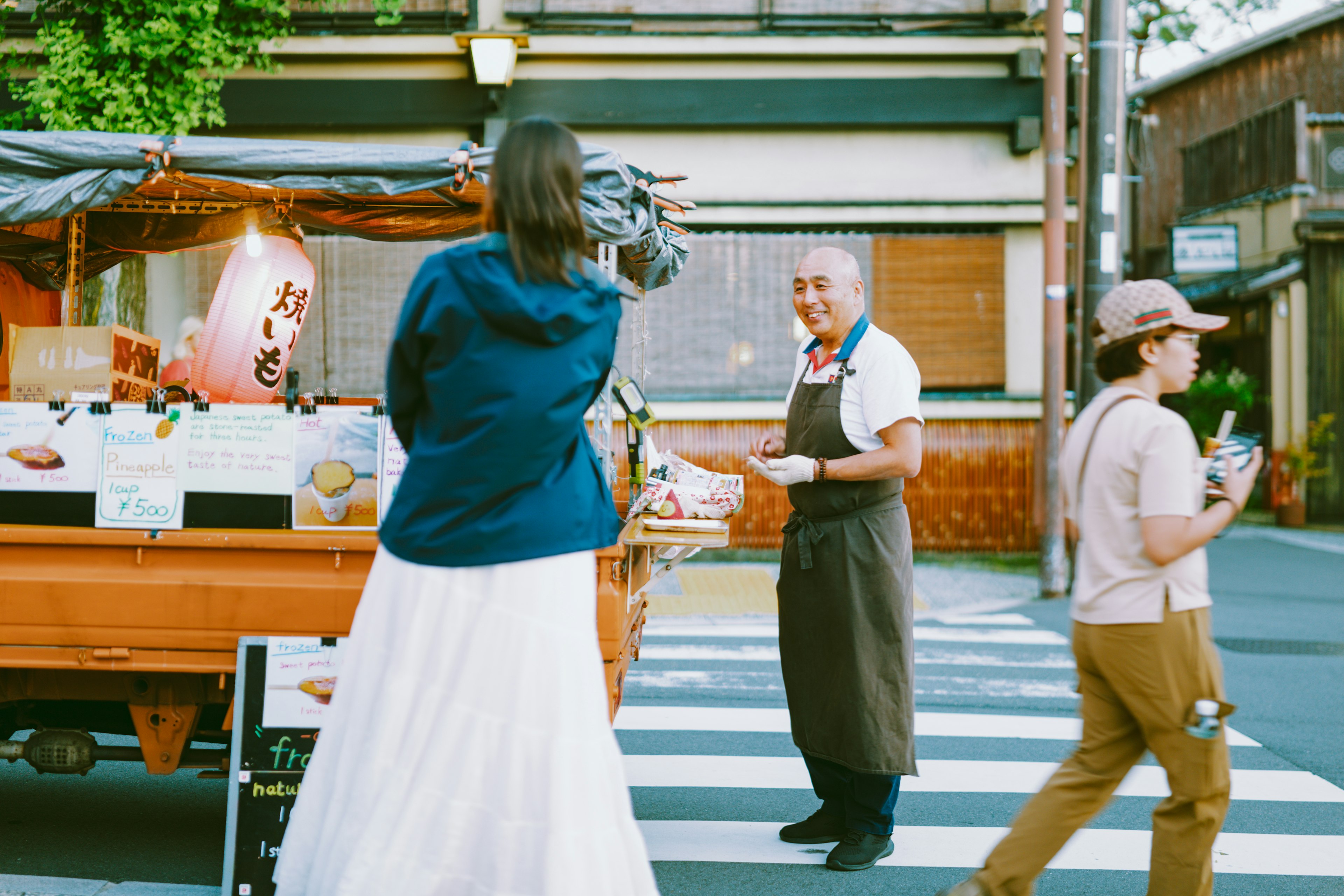 Kyoto, Japan. May 2024. 

Yakiimo (Japanese Street food, sweet potato) vendor.