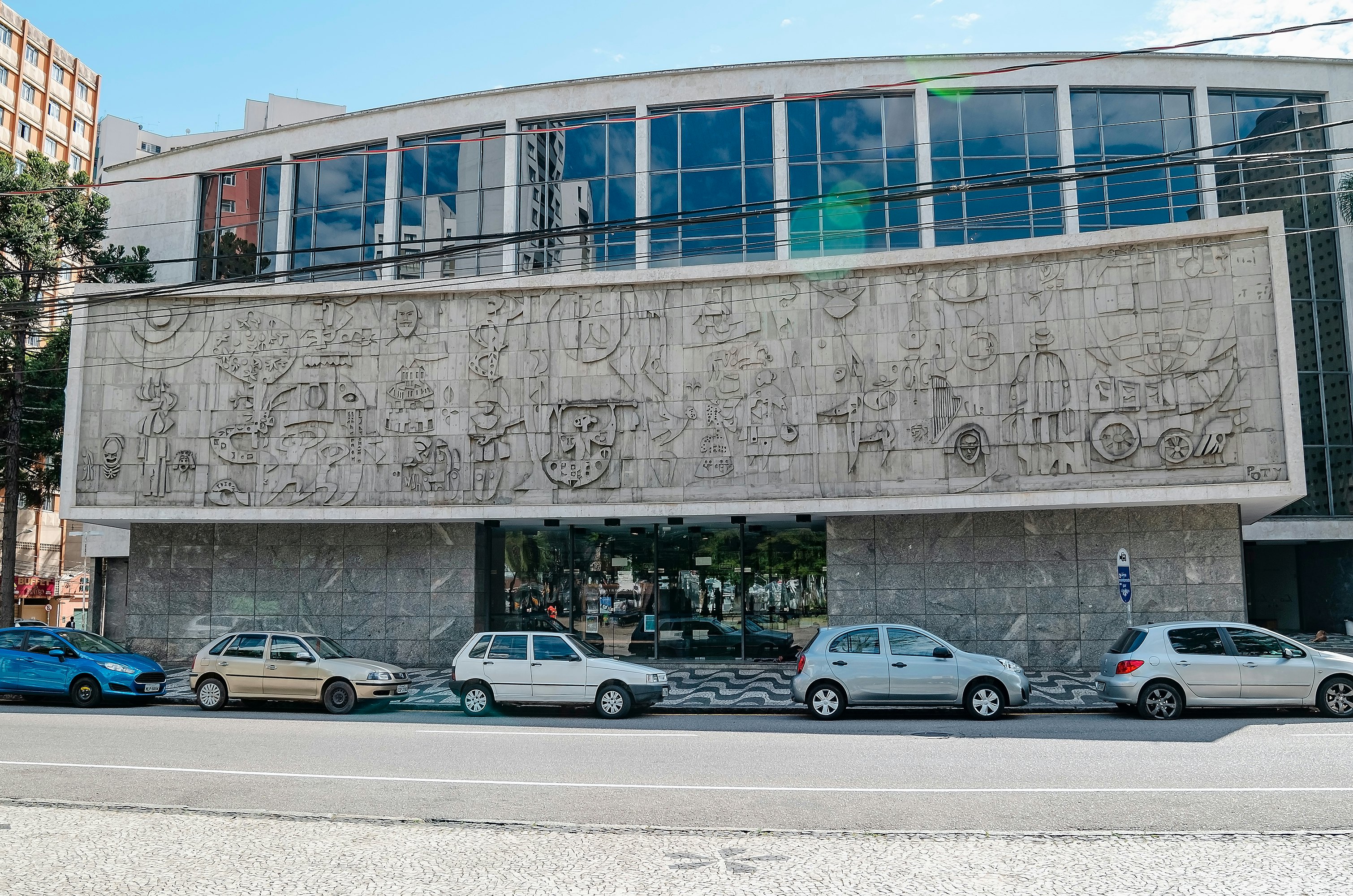Curitiba - PR, Brazil - December 15, 2018: Cultural center of Curitiba. Centro Cultural Teatro Guaíra. Theater of downtown, in front of Santos Andrade square.; Shutterstock ID 1277063743; purchase_order:56530 - Guidebooks; job:Global Publishing WIP; client:Global Publishing WIP; other:Pia Peterson Haggarty
1277063743