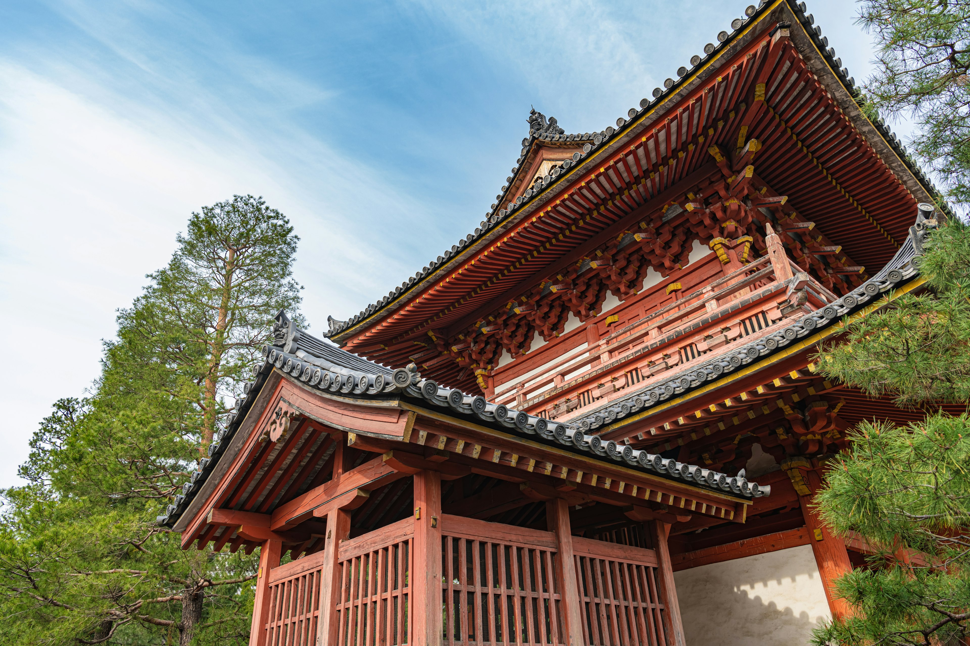 Sanmon Gate (Kinkeikaku) of the Daitoku-ji Temple in Kyoto, Japan