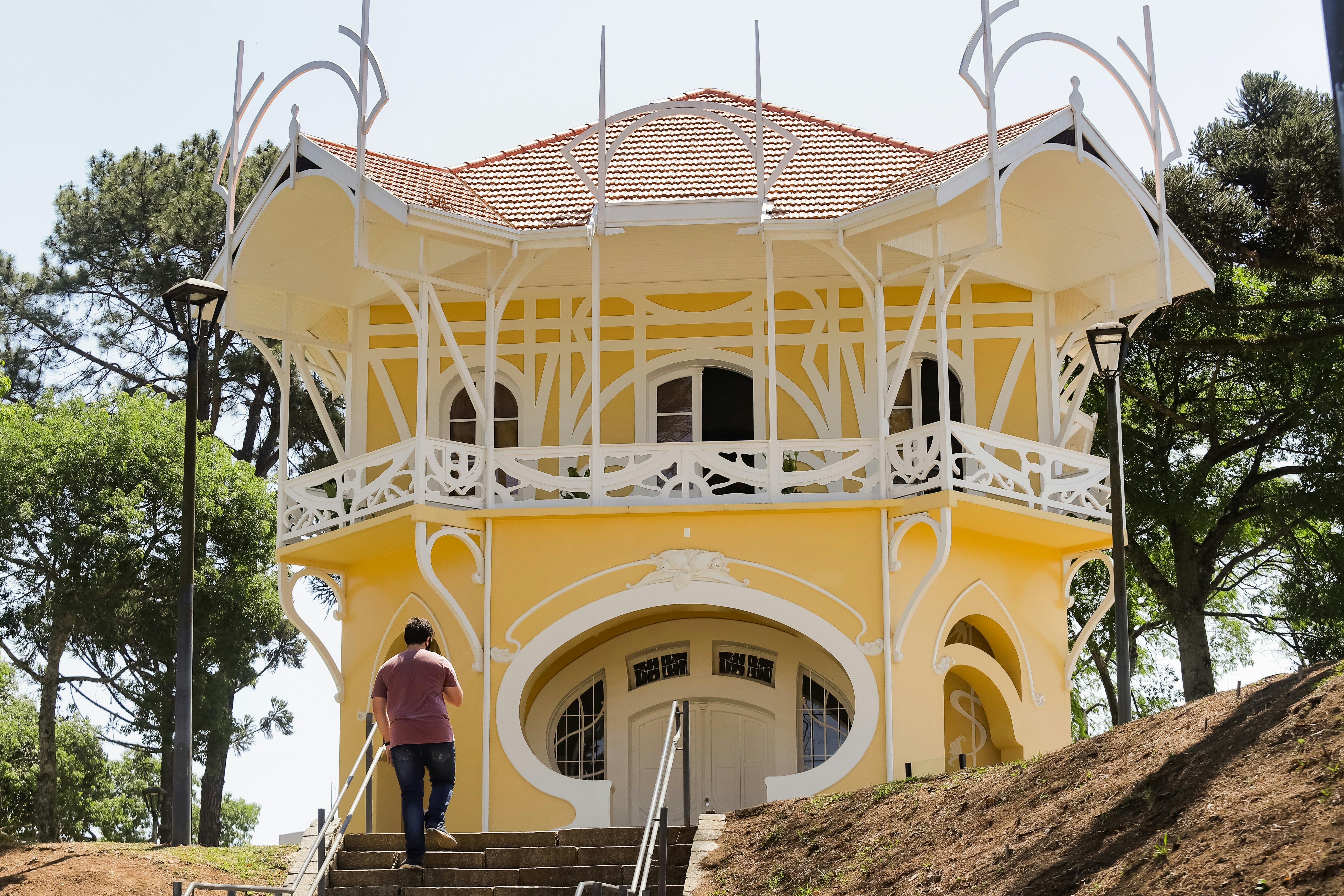 Curitiba, Parana,Brazil - September 26, 2020 - Belvedere Palace, an art nouveau building in the center of Curitiba, listed as a historical heritage site; Shutterstock ID 1864735786; purchase_order:56530 - Guidebooks; job:Global Publishing WIP; client:Global Publishing WIP; other:Pia Peterson Haggarty
1864735786