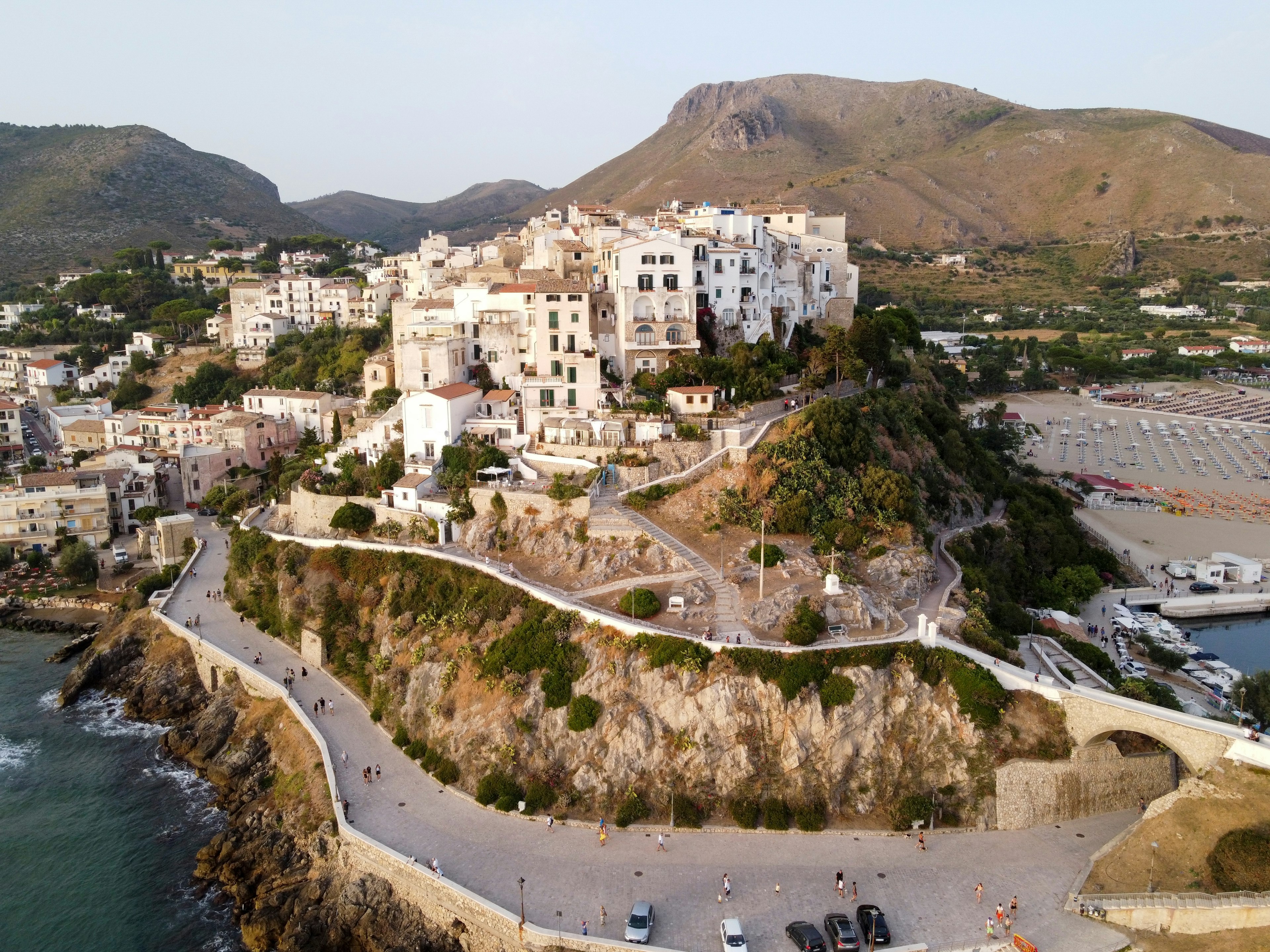 Aerial view of Sperlonga