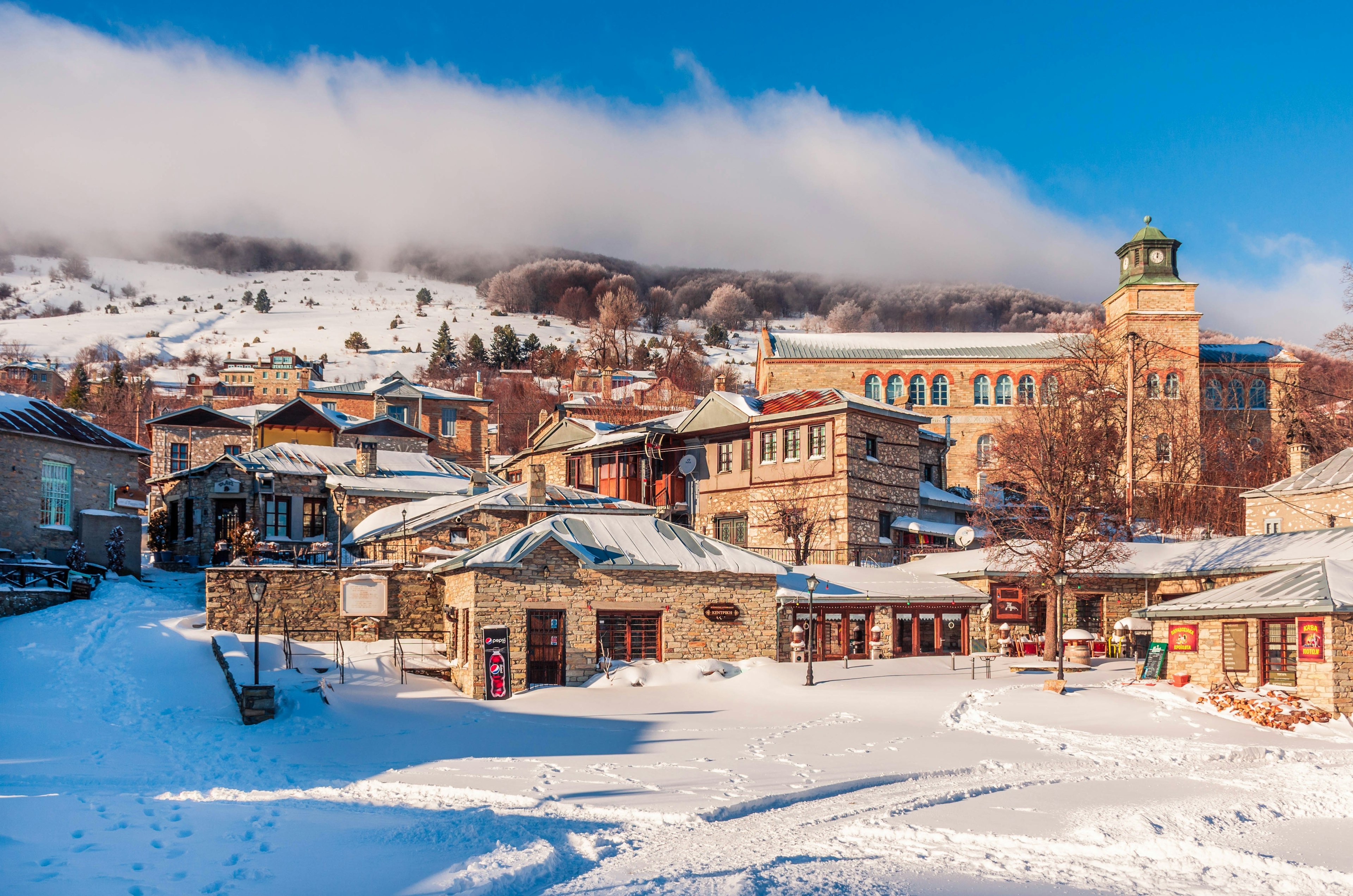 Nymfaio, a picturesque village in northern Greece, is a very popular winter destination.