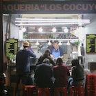 September 3, 2017 - Mexico City, Mexico: Customers line up late at night to order tacos from a vendor in the historical downtown of Mexico City.; Shutterstock ID 722669875; purchase_order: 65050 - Digital Destinations and Articles; job: Lonely Planet Online Editorial; client: Mexico City on a budget; other: Brian Healy
722669875
business, buy, city, cuisine, customers, dark, eating, eating out, editorial, exchange, famous place, food stand, food truck, fourth meal, fresh, grilled, hot, hungry, late night, late night food, late night snack, lifestyle, meal, meat, mexican food, mexico, mexico city, night, order, outdoors, people, pop up stand, queue of people, restaurant, sale, sitting down, snack, standing up, storefront, street, street tacos, taco stand, tacos, tacos al pastor, tourism, traditional, transaction, urban, vendor, waiting in line
Mexico City, Mexico: Customers line up late at night to order tacos from a vendor in the historical downtown of Mexico City