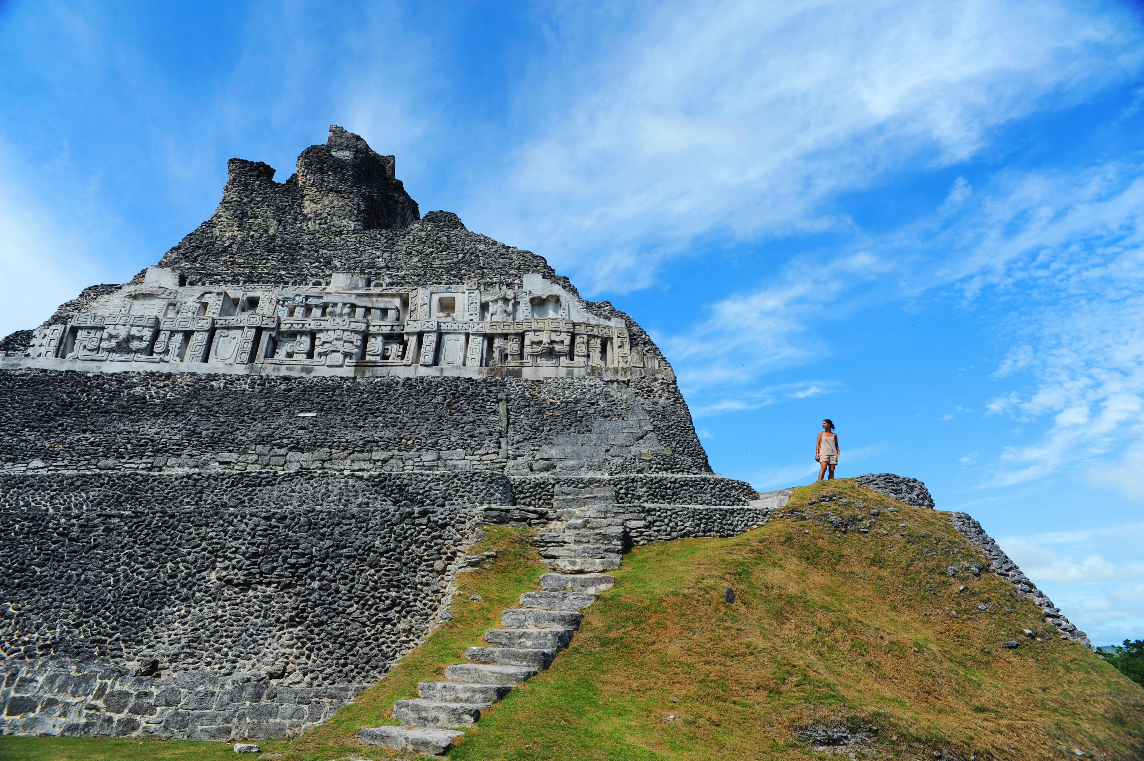 Mayan ruins at Xunantunich site in San Ignacio, Belize.