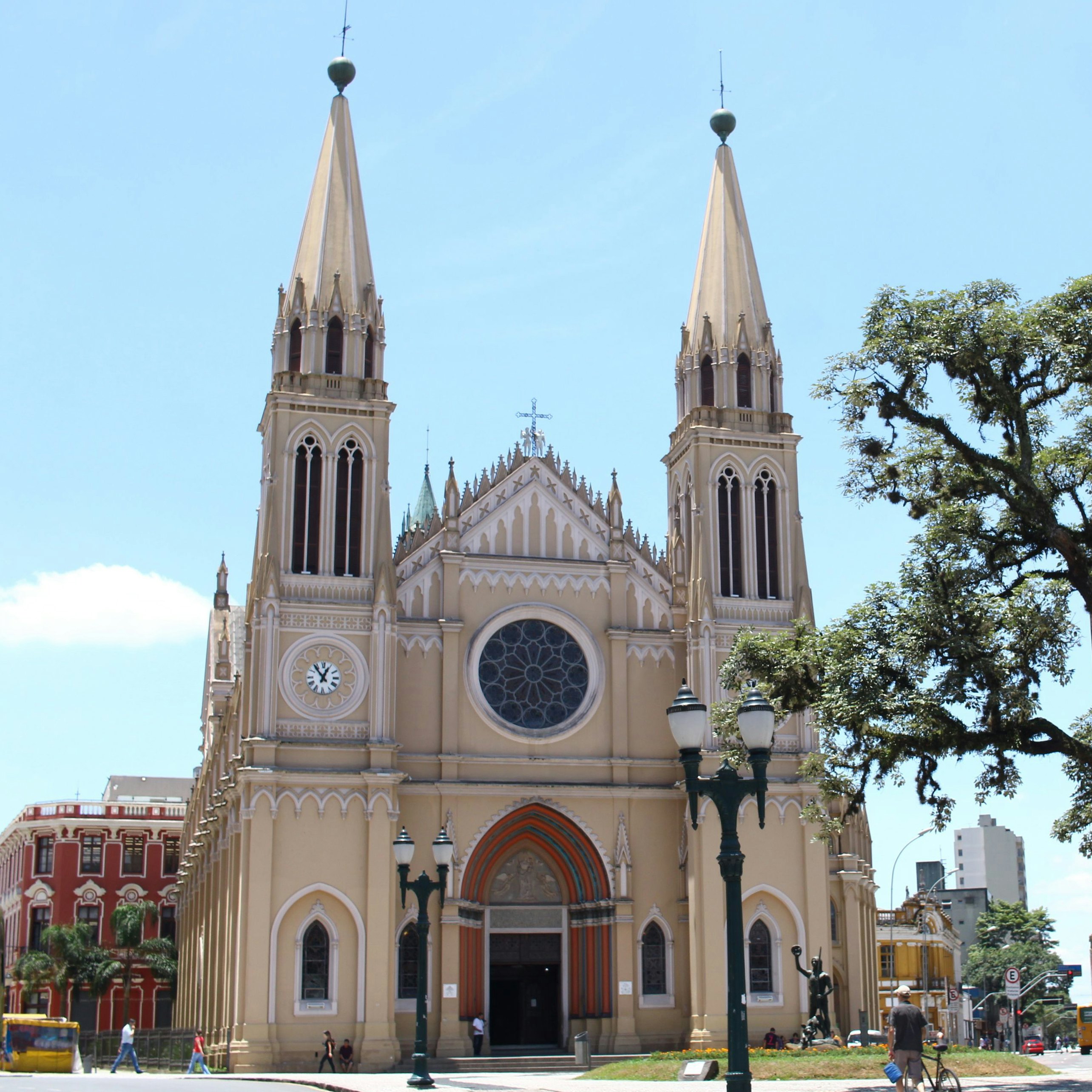 Mandatory Credit: Photo by Thenews2/NurPhoto/Shutterstock (14294647m).The Catedral Basilica Menor de Nossa Senhora da Luz dos Pinhais, also known as the Catedral Basilica de Curitiba, is a Brazilian Catholic temple situated in the capital of the Brazilian state of Parana. It serves as the seat of the Archdiocese of Curitiba. Built in the neo-Gothic style, the cathedral was inaugurated on September 7, 1893, and was last restored in 2012. This photo is taken in Curitiba, Brazil, on January 10, 2024..Curitiba Basilica Cathedral, Brasil - 10 Jan 2024
14294647m
CURITIBA, BASILICA, CATHEDRAL, BRASIL, 10, JAN, 2024, CATEDRAL, MENOR, DE, NOSSA, SENHORA, DA, LUZ, DOS, PINHAIS, ALSO, KNOWN, AS, IS, A, BRAZILIAN, CATHOLIC, TEMPLE, SITUATED, CAPITAL, STATE, PARANA, IT, SERVES, SEAT, ARCHDIOCESE, CURITIBA, BUILT, NEOGOTHIC, STYLE, WAS, INAUGURATED, SEPTEMBER, 7, 1893, LAST, RESTORED, 2012, THIS, PHOTO, TAKEN, BRAZIL, JANUARY, 2024, ARCHITECTURE, BASÍLICA, CHAIR, CHURCH, CULTURAL, SIGNIFICANCE, DIOCESE, EDSON, SOUZA, FAITH, GOTHIC, REVIVAL, HERITAGE, HISTORICAL, BUILDING, HUM, LANDMARK, NURPHOTO, PARANÁ, PRESERVATION, RELIGIOUS, SITE, SOUTH, AMERICA, THENEWS2, TOURISM, WORSHIP, NEWS, 134048969