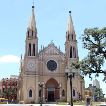 Mandatory Credit: Photo by Thenews2/NurPhoto/Shutterstock (14294647m).The Catedral Basilica Menor de Nossa Senhora da Luz dos Pinhais, also known as the Catedral Basilica de Curitiba, is a Brazilian Catholic temple situated in the capital of the Brazilian state of Parana. It serves as the seat of the Archdiocese of Curitiba. Built in the neo-Gothic style, the cathedral was inaugurated on September 7, 1893, and was last restored in 2012. This photo is taken in Curitiba, Brazil, on January 10, 2024..Curitiba Basilica Cathedral, Brasil - 10 Jan 2024
14294647m
CURITIBA, BASILICA, CATHEDRAL, BRASIL, 10, JAN, 2024, CATEDRAL, MENOR, DE, NOSSA, SENHORA, DA, LUZ, DOS, PINHAIS, ALSO, KNOWN, AS, IS, A, BRAZILIAN, CATHOLIC, TEMPLE, SITUATED, CAPITAL, STATE, PARANA, IT, SERVES, SEAT, ARCHDIOCESE, CURITIBA, BUILT, NEOGOTHIC, STYLE, WAS, INAUGURATED, SEPTEMBER, 7, 1893, LAST, RESTORED, 2012, THIS, PHOTO, TAKEN, BRAZIL, JANUARY, 2024, ARCHITECTURE, BASÍLICA, CHAIR, CHURCH, CULTURAL, SIGNIFICANCE, DIOCESE, EDSON, SOUZA, FAITH, GOTHIC, REVIVAL, HERITAGE, HISTORICAL, BUILDING, HUM, LANDMARK, NURPHOTO, PARANÁ, PRESERVATION, RELIGIOUS, SITE, SOUTH, AMERICA, THENEWS2, TOURISM, WORSHIP, NEWS, 134048969