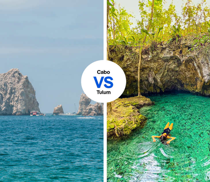 Cabo Vs Tulum hero
Cabo: https://lonelyplanet.canto.com/library?keyword=los%20cabos&viewIndex=0&display=fitView&referenceTo=&from=fitView&auth=sso&column=image&id=rk9uho8u1h56b91qknen4bu10n
Tulum: https://lonelyplanet.canto.com/library?keyword=Tulum&viewIndex=0&display=fitView&referenceTo=&from=fitView&auth=sso&column=image&id=p4uccmf9g17r9c0509s7smnf7e