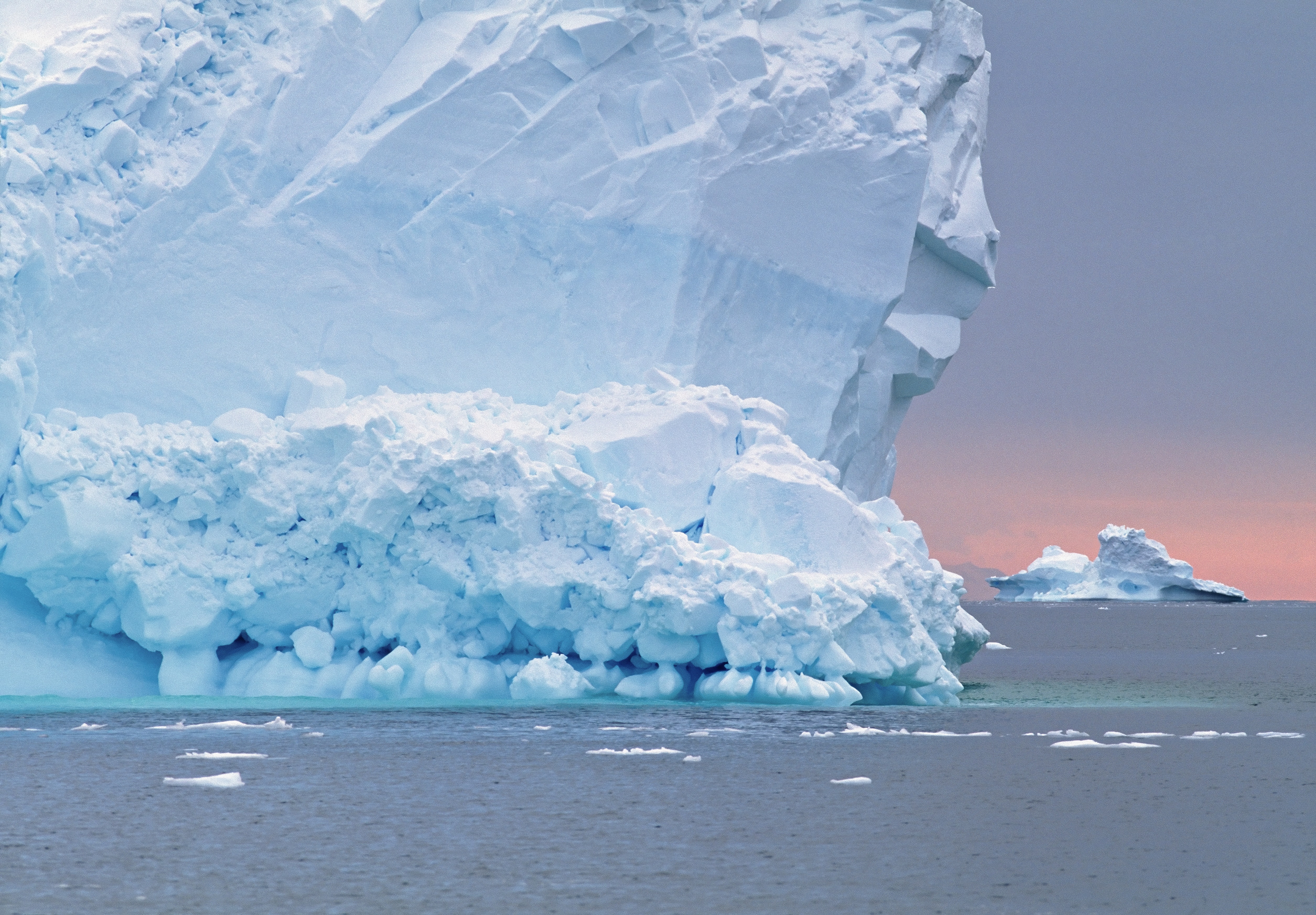 Icebergs in the Ross Sea, Antarctica.